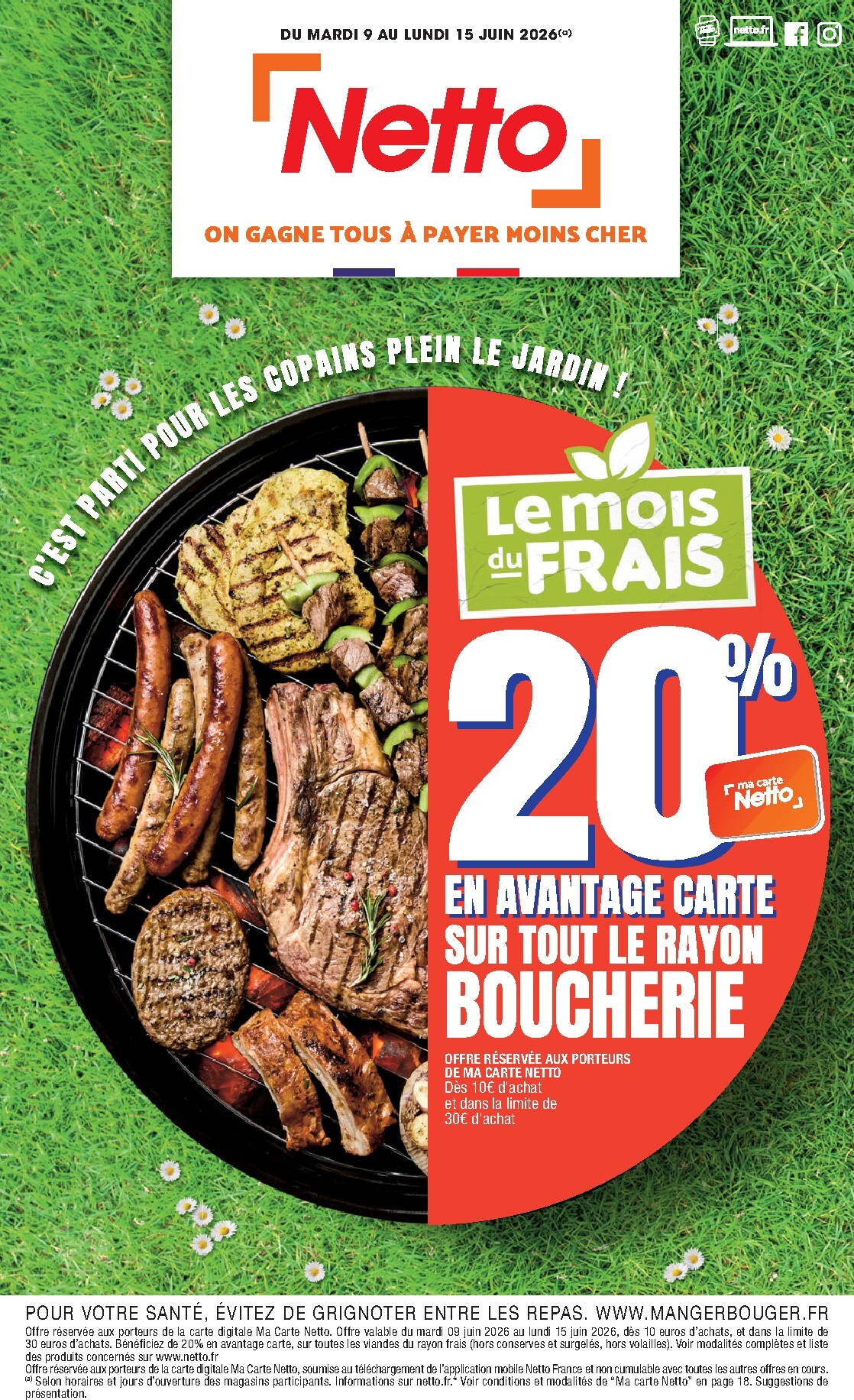 netto - Flyer Netto pour la semaine prochaine du du mardi 09/06/2026 au du lundi 15/06/2026 - page: 1