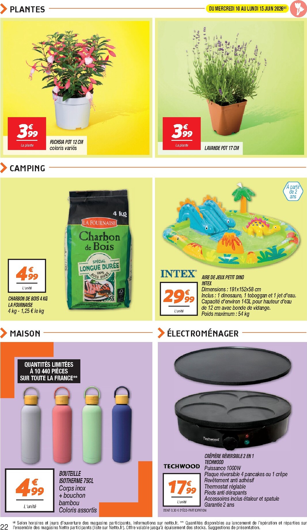 netto - Flyer Netto pour la semaine prochaine du du mardi 09/06/2026 au du lundi 15/06/2026 - page: 22