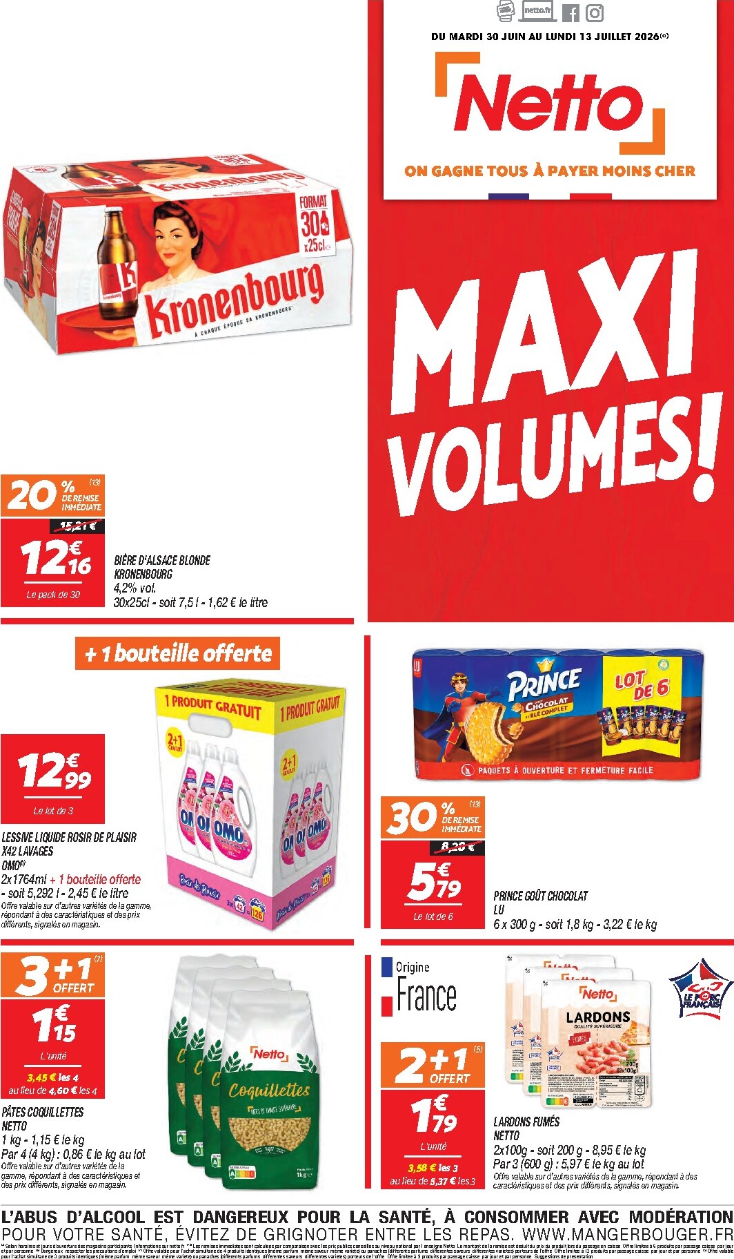 netto - Flyer Netto pour la semaine prochaine du du mardi 30/06/2026 au du lundi 13/07/2026