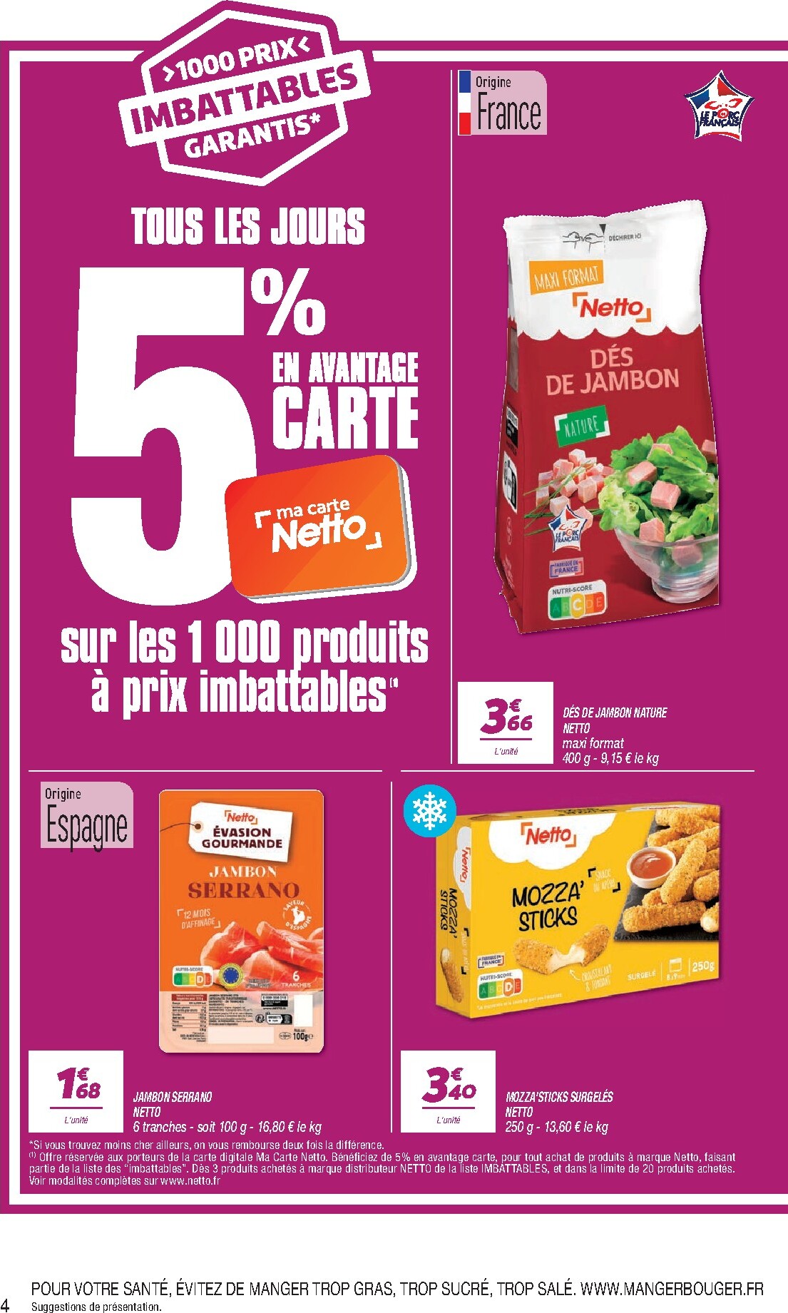 netto - Flyer Netto pour la semaine prochaine du du mardi 14/07/2026 au du lundi 20/07/2026 - page: 4