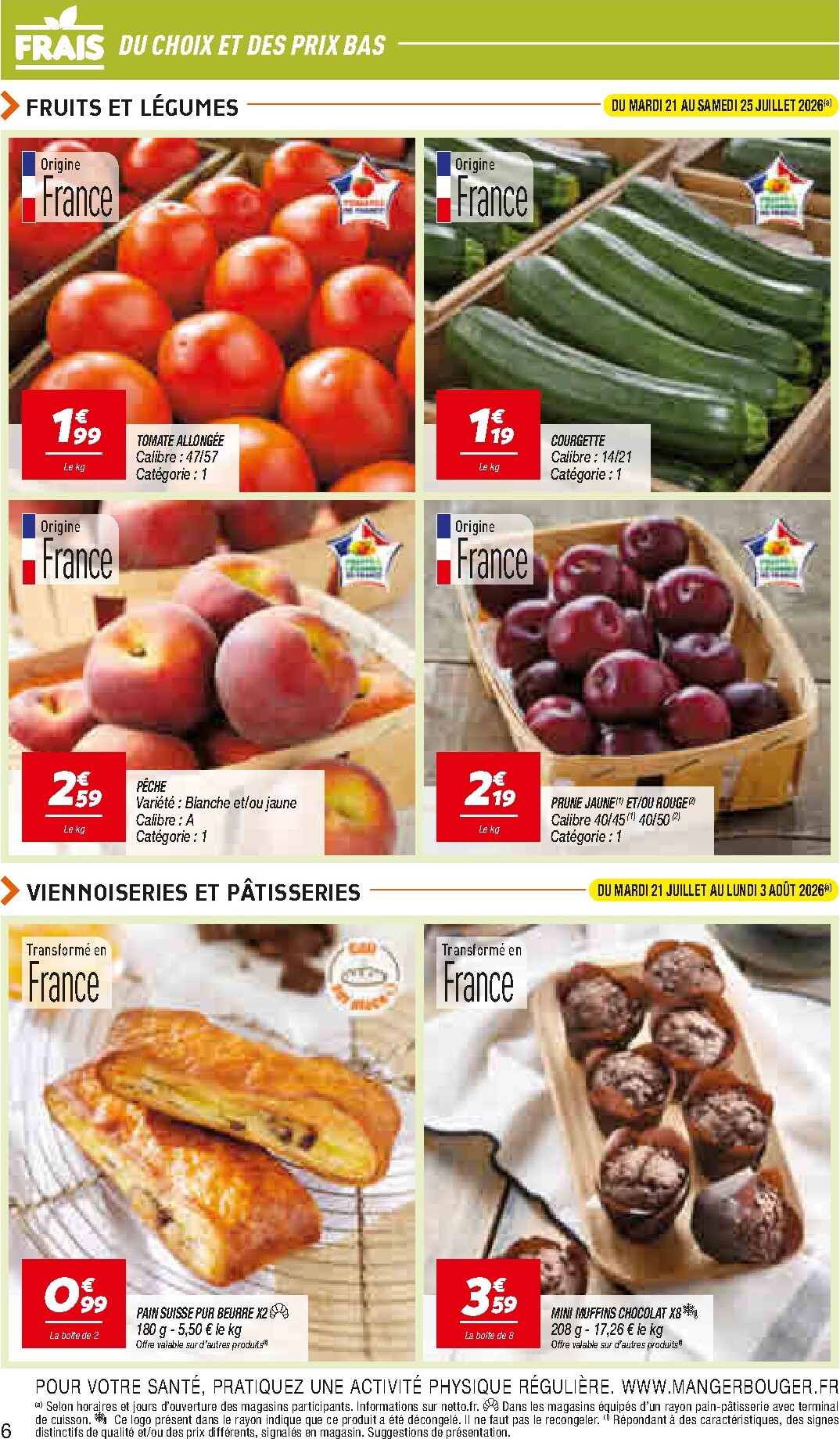 netto - Flyer Netto pour la semaine prochaine du du mardi 21/07/2026 au du lundi 03/08/2026 - page: 6