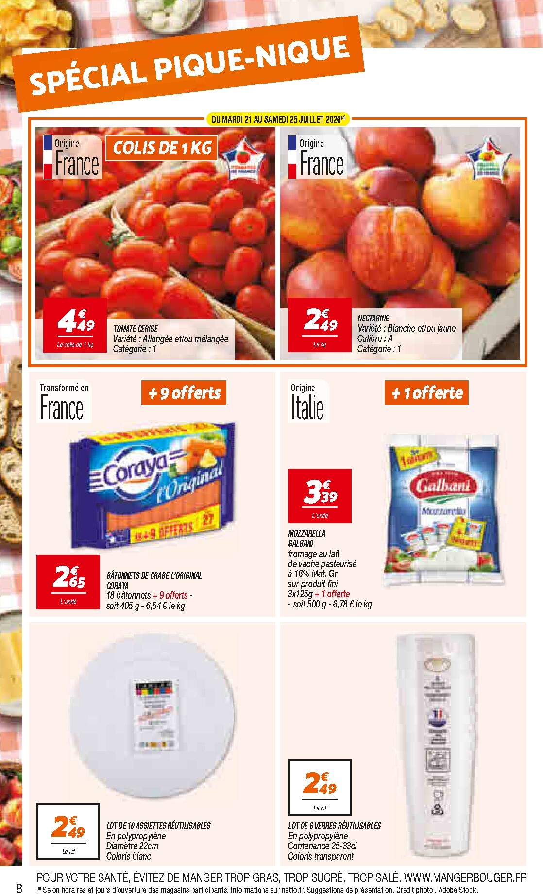 netto - Flyer Netto pour la semaine prochaine du du mardi 21/07/2026 au du lundi 03/08/2026 - page: 8