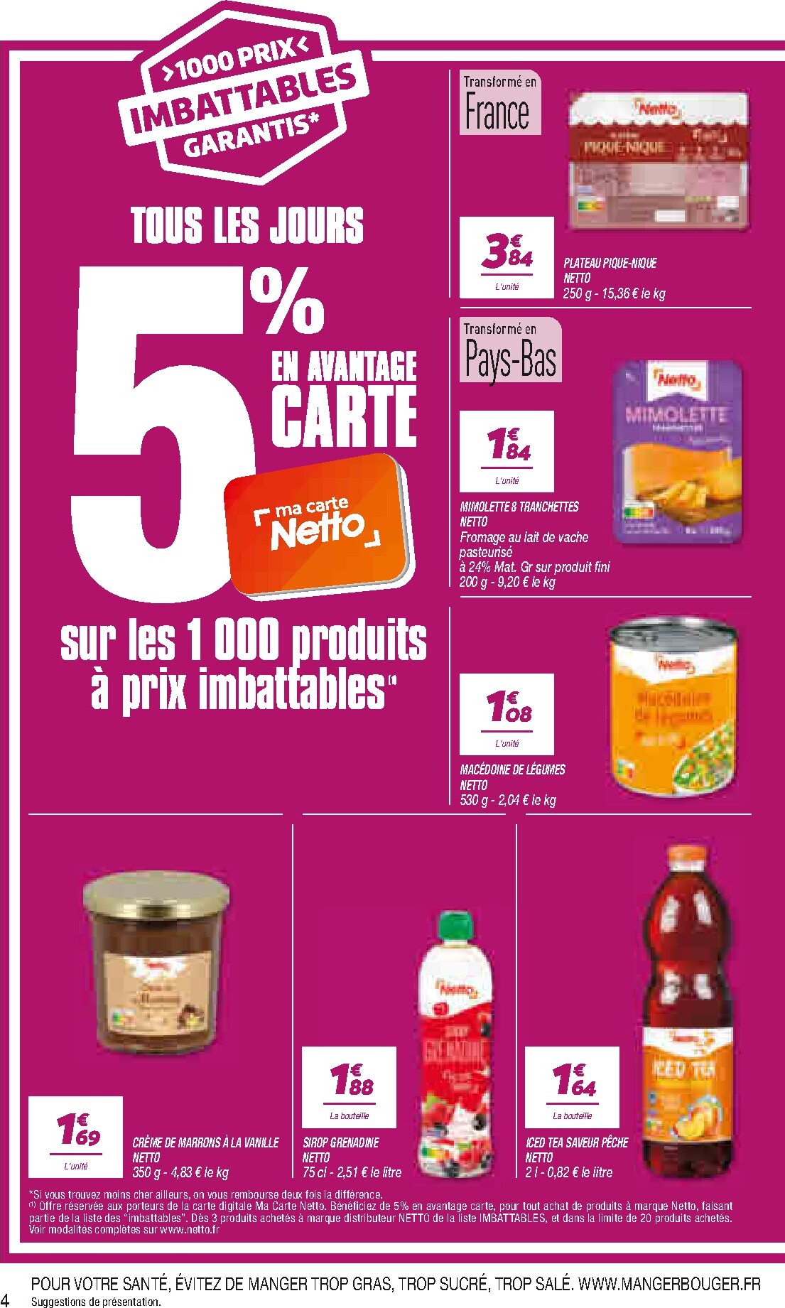 netto - Flyer Netto pour la semaine prochaine du du mardi 21/07/2026 au du lundi 03/08/2026 - page: 4
