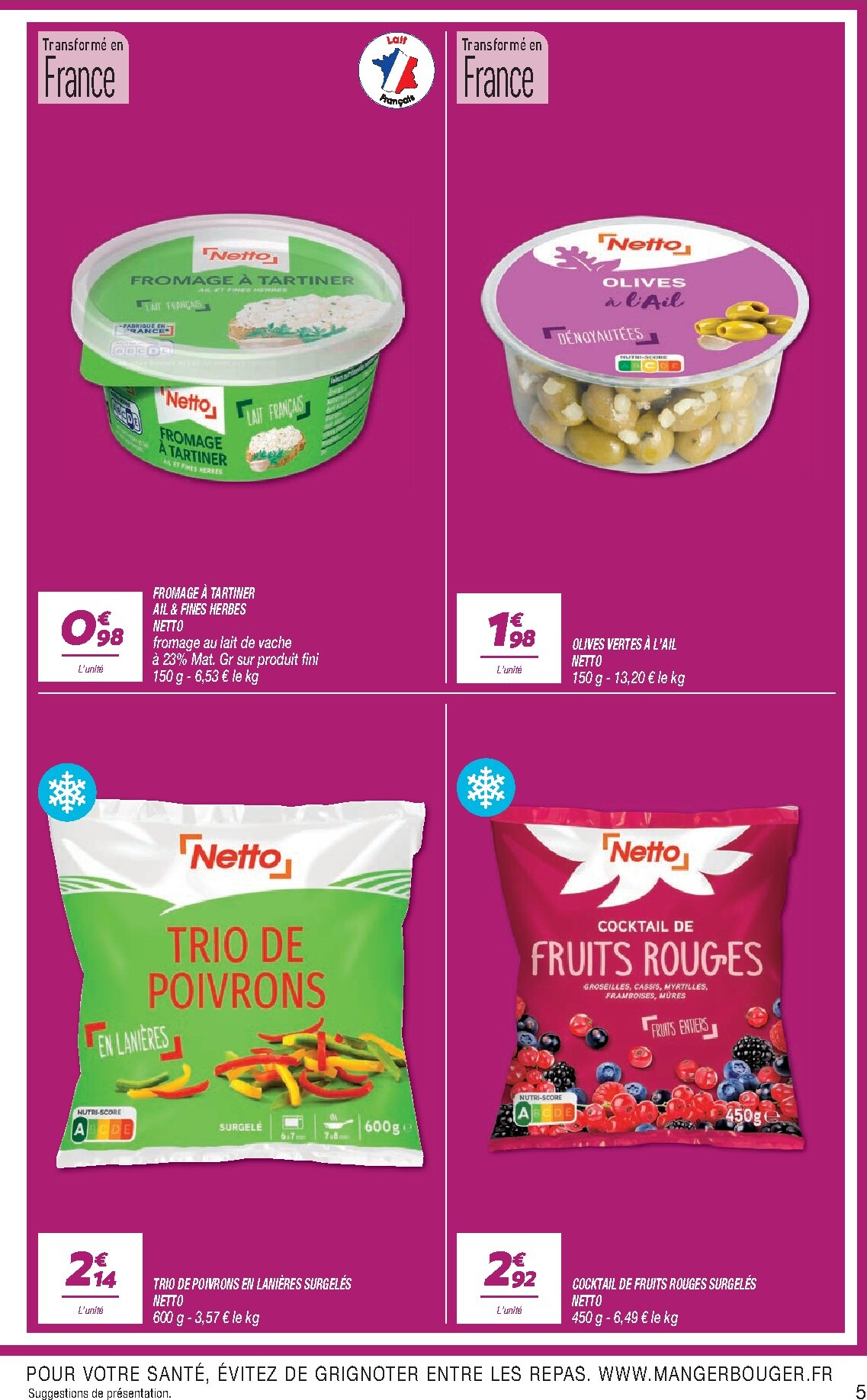 netto - Flyer Netto - Le Rayon Frais à Prix Bas pour la semaine prochaine du du mardi 28/07/2026 au du lundi 03/08/2026 - page: 5