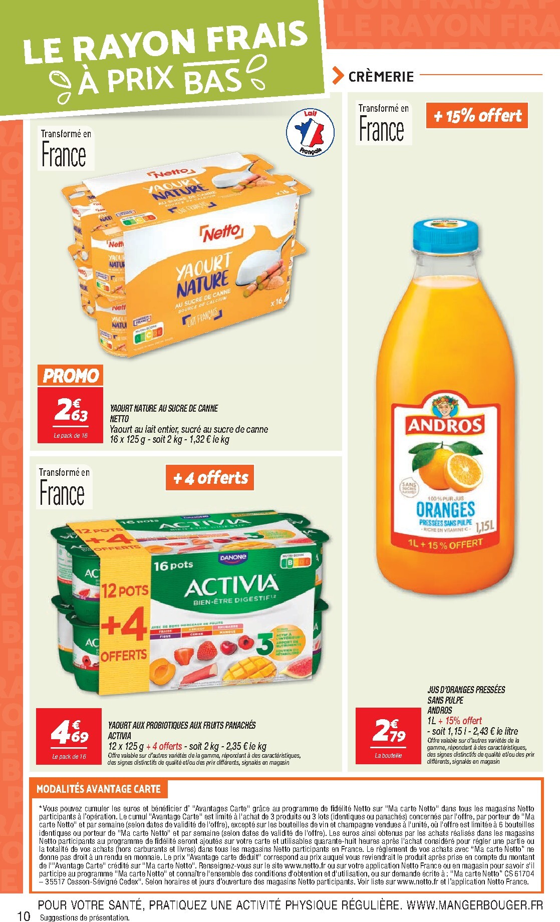 netto - Flyer Netto - Le Rayon Frais à Prix Bas pour la semaine prochaine du du mardi 28/07/2026 au du lundi 03/08/2026 - page: 10