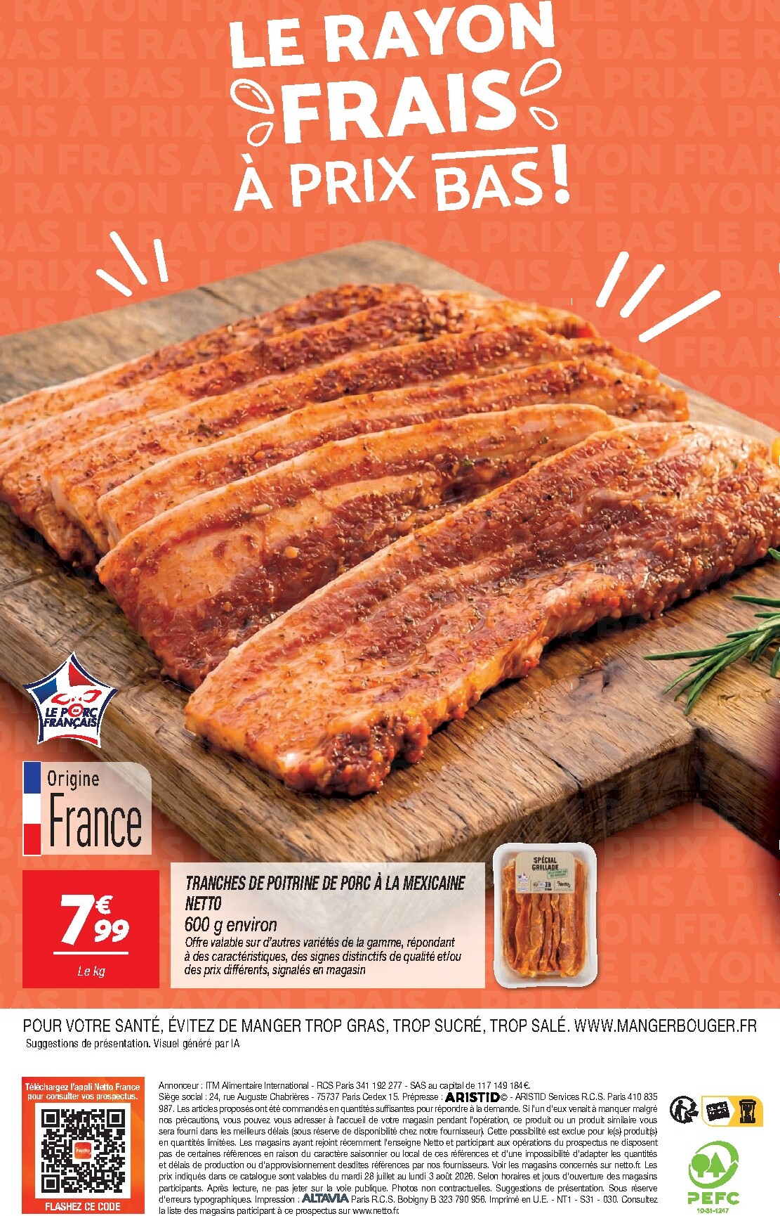 netto - Flyer Netto - Le Rayon Frais à Prix Bas pour la semaine prochaine du du mardi 28/07/2026 au du lundi 03/08/2026 - page: 12