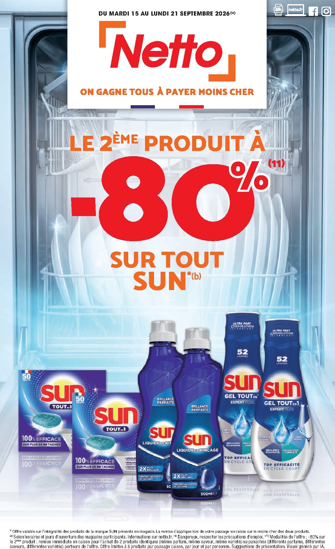 netto - Flyer Netto pour la semaine prochaine du du mardi 15/09/2026 au du lundi 21/09/2026