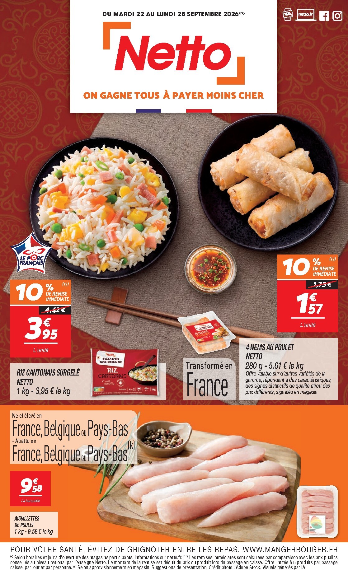netto - Flyer Netto pour la semaine prochaine du du mardi 22/09/2026 au du lundi 28/09/2026 - page: 1