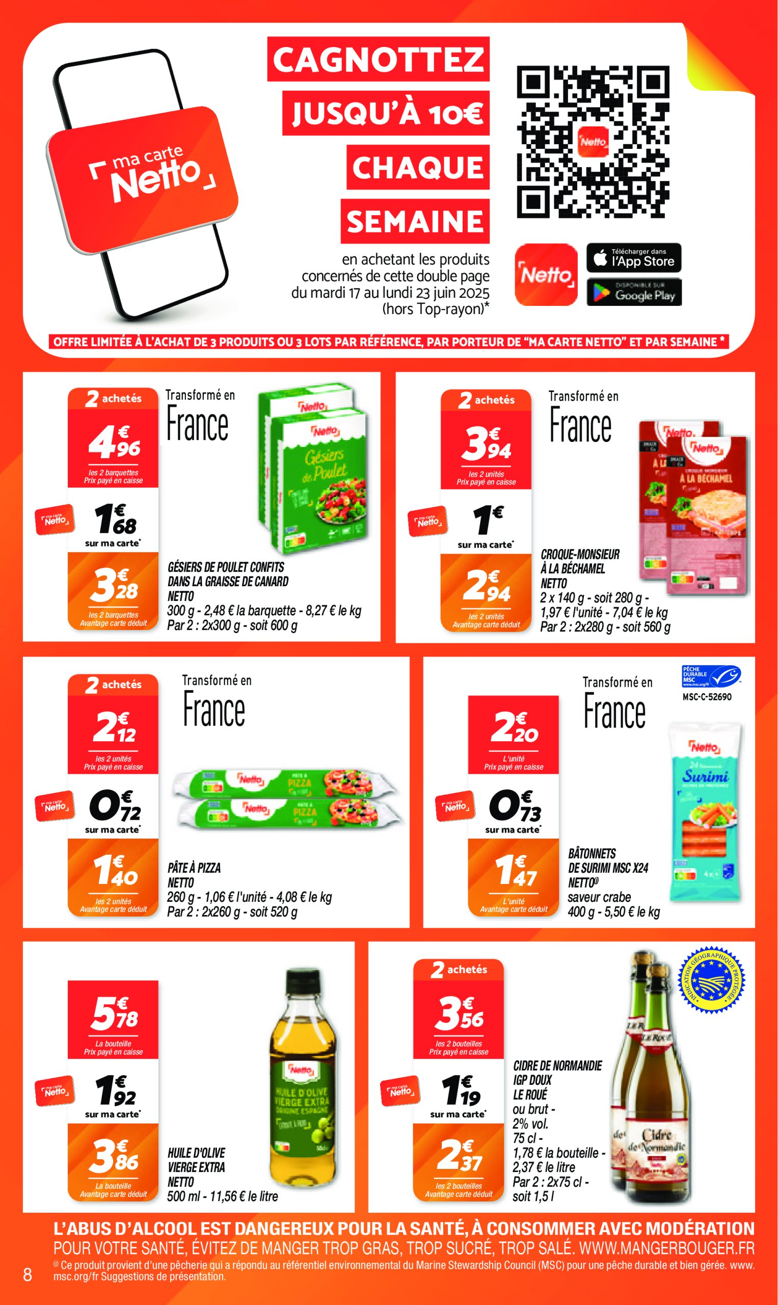 netto - Catalogue Netto valable du 17/06 au 23/06 - page: 8
