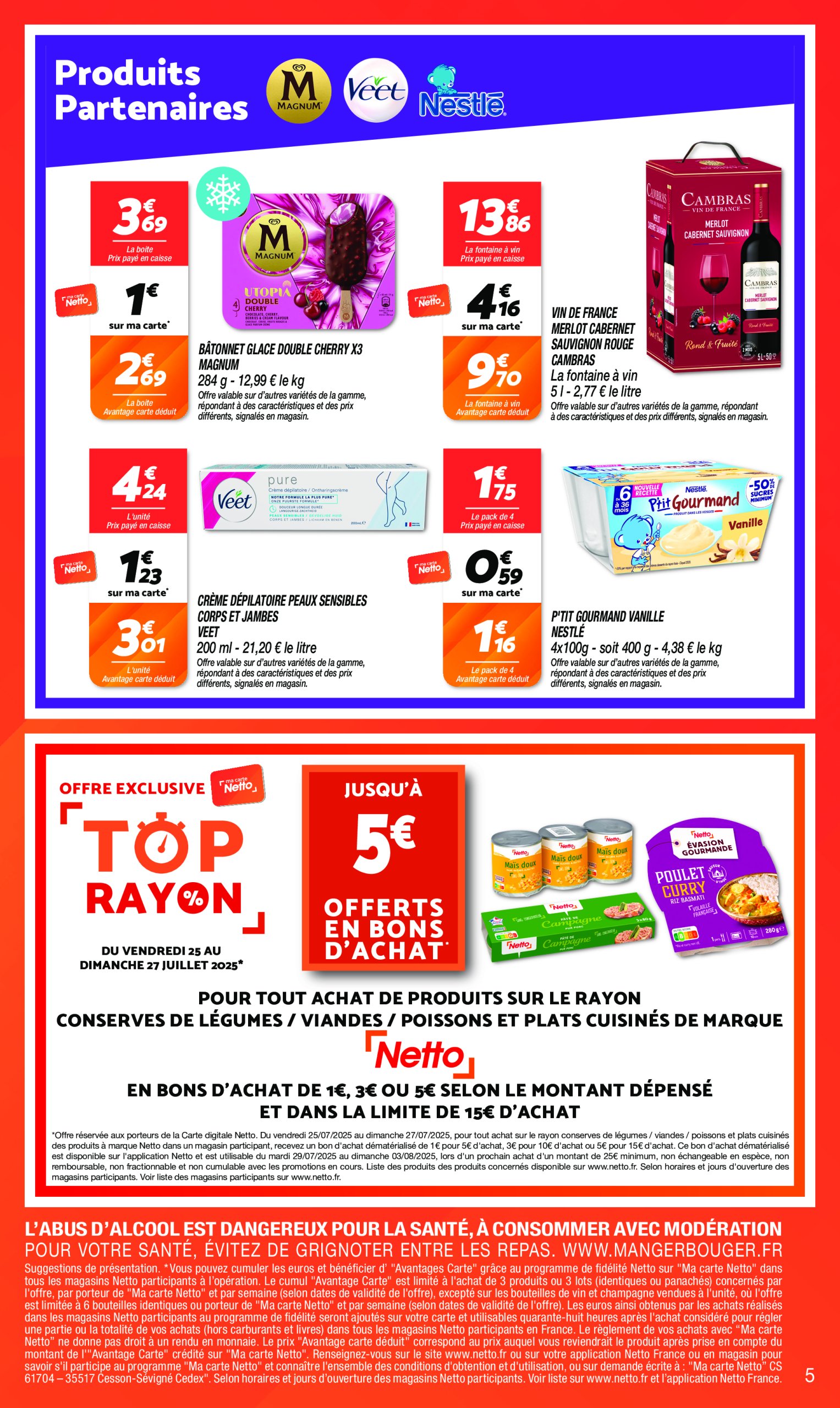 netto - Catalogue Netto valable du 22/07 au 28/07 - page: 5