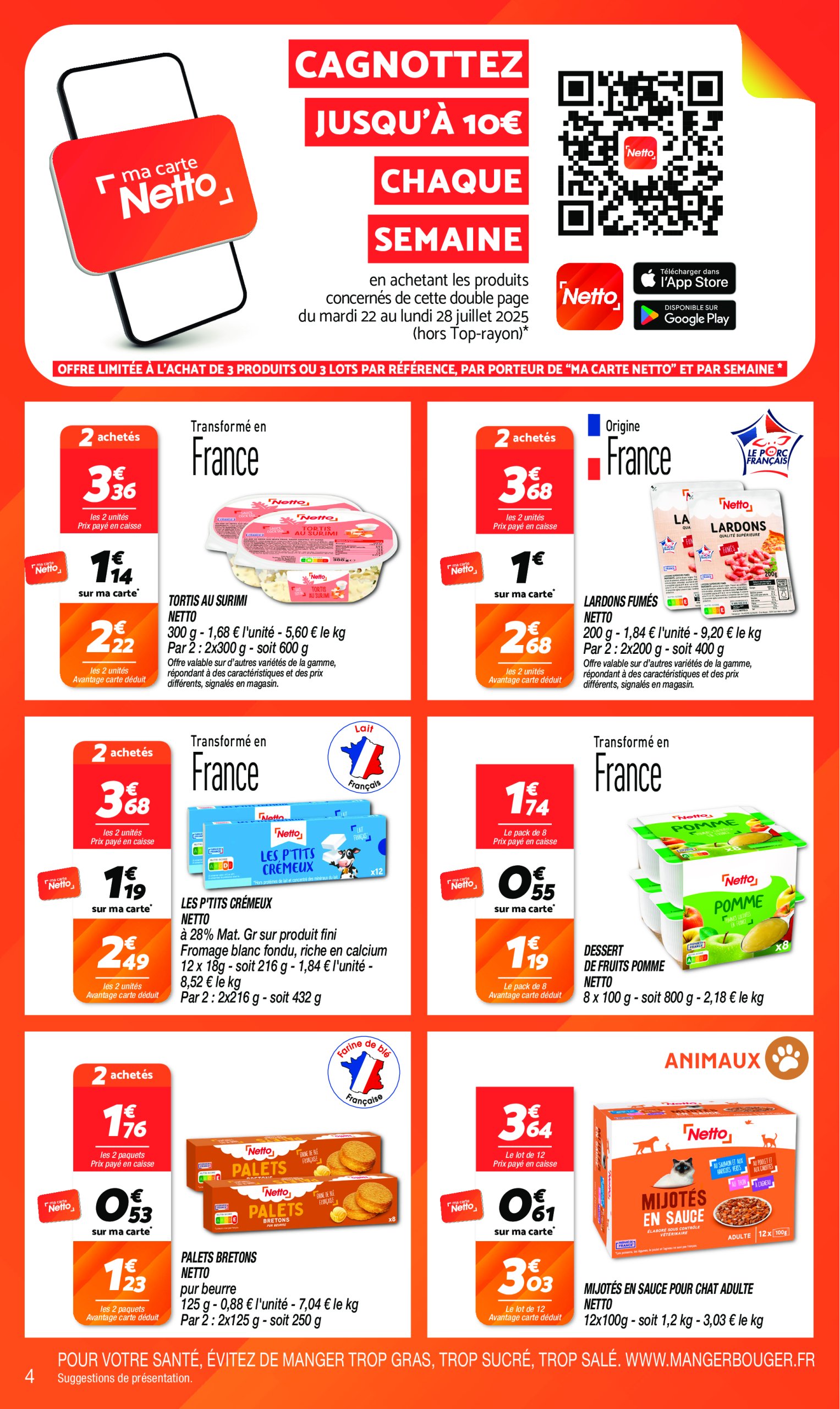 netto - Catalogue Netto valable du 22/07 au 28/07 - page: 4