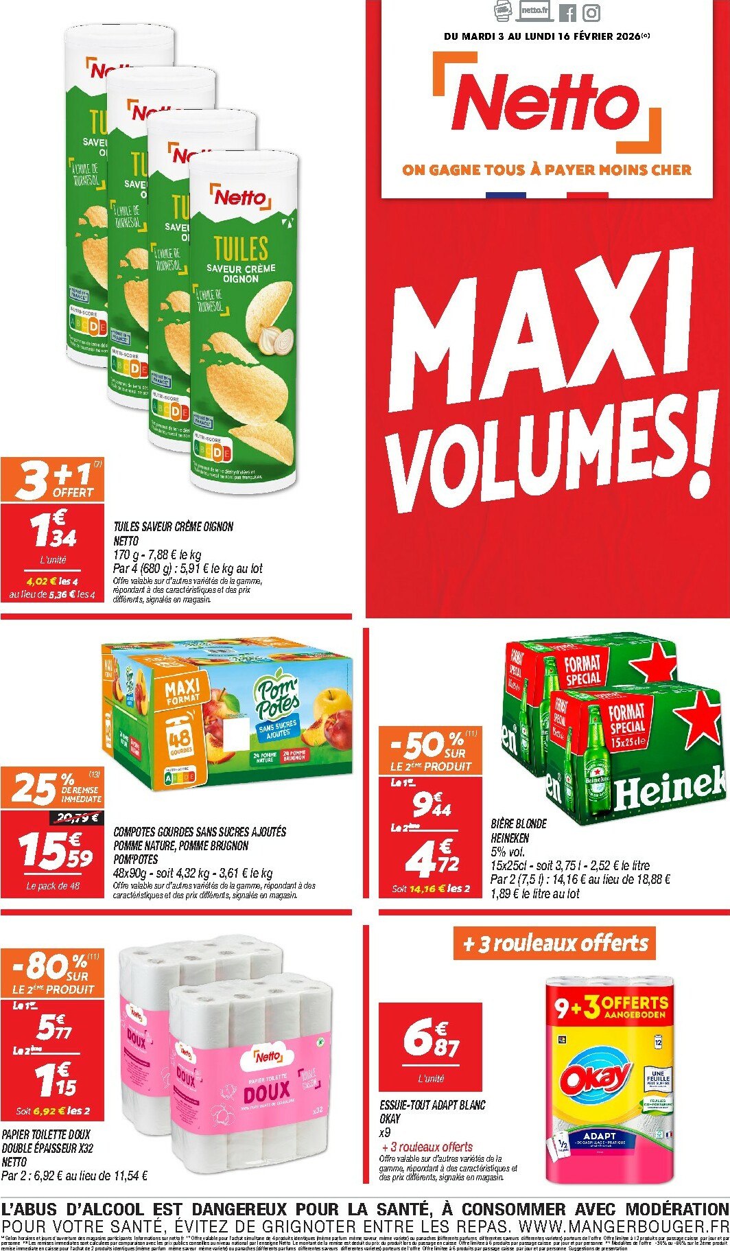 netto - Catalogue Netto - Maxi volumes valable du 03/02 au 16/02