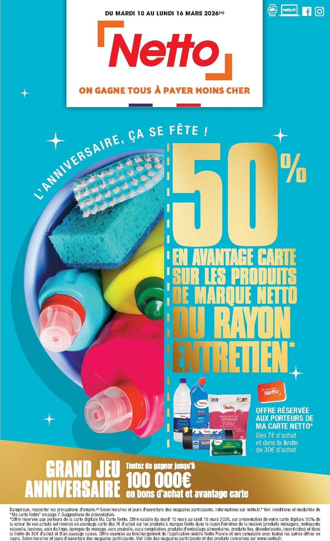 netto - Catalogue Netto - L'anniversaire, ça se fête ! valable du 10/03/2026 au 16/03/2026