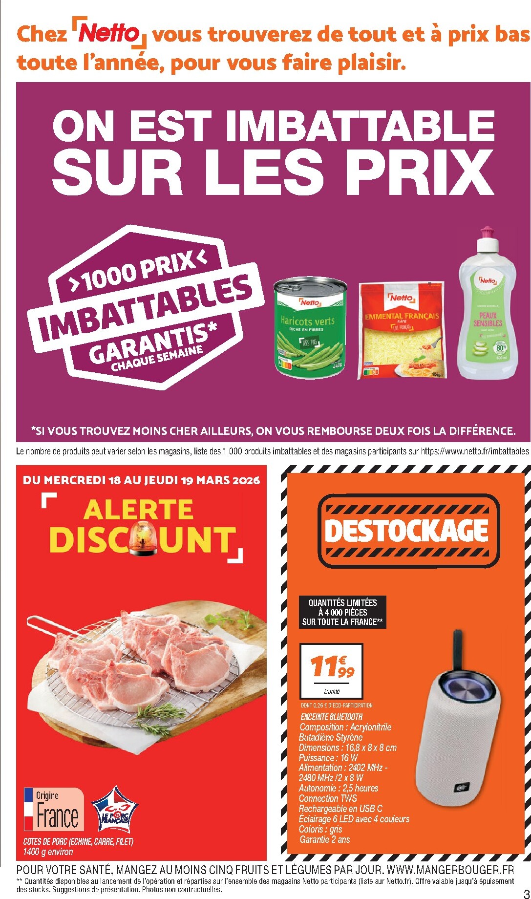 netto - Catalogue Netto - Découvrez votre magasin valable du 17/03/2026 au 23/03/2026 - page: 3