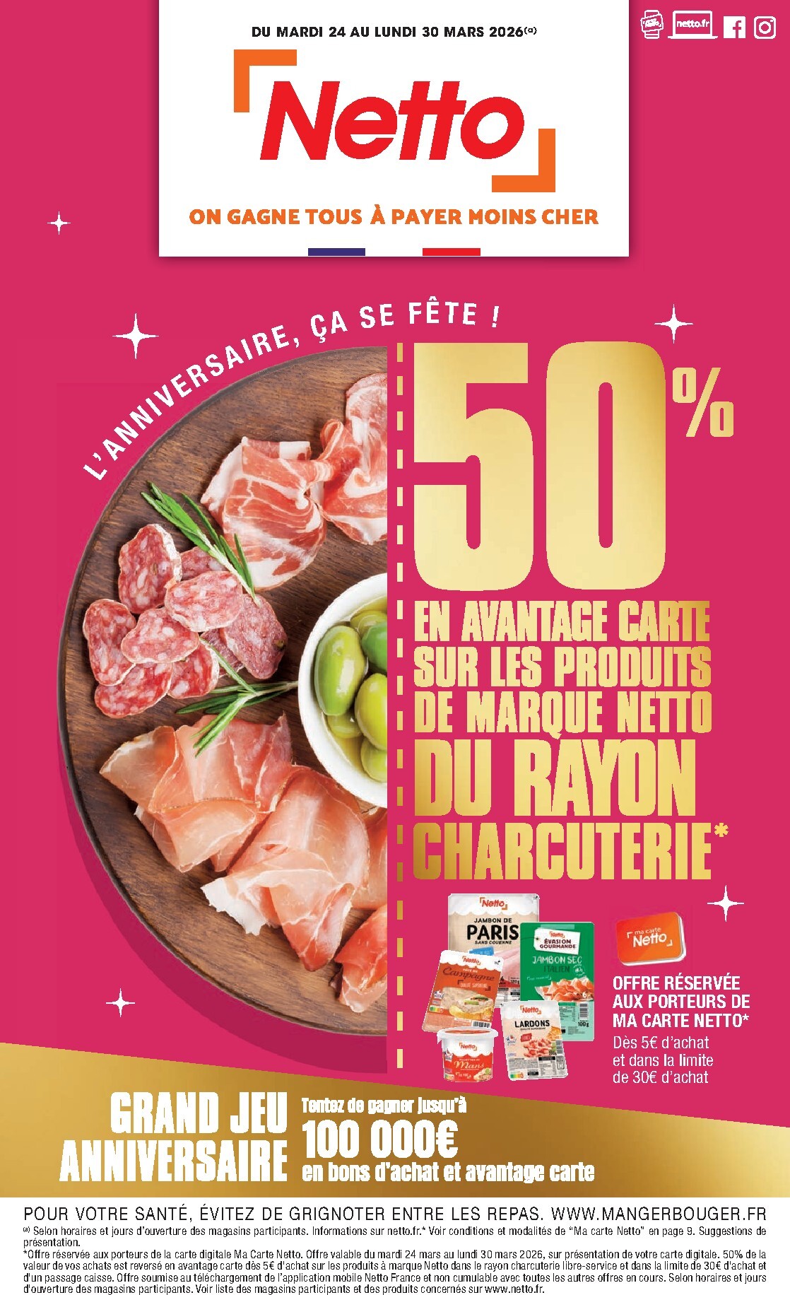 netto - Catalogue Netto - L'anniversaire, ça se fête ! valable du 24/03/2026 au 30/03/2026