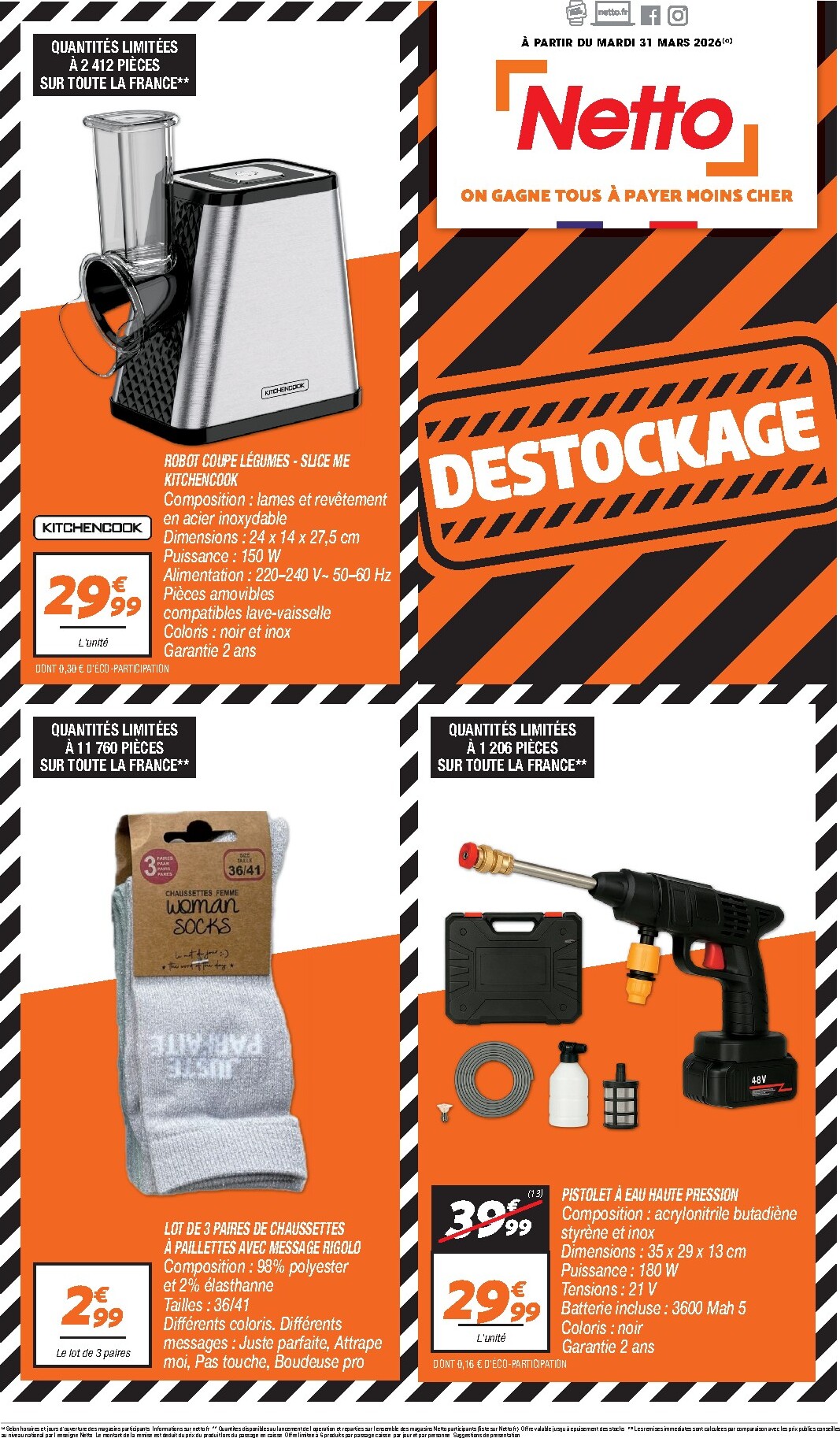 netto - Catalogue Netto - Destockage valable du 31/03/2026 au 30/04/2026