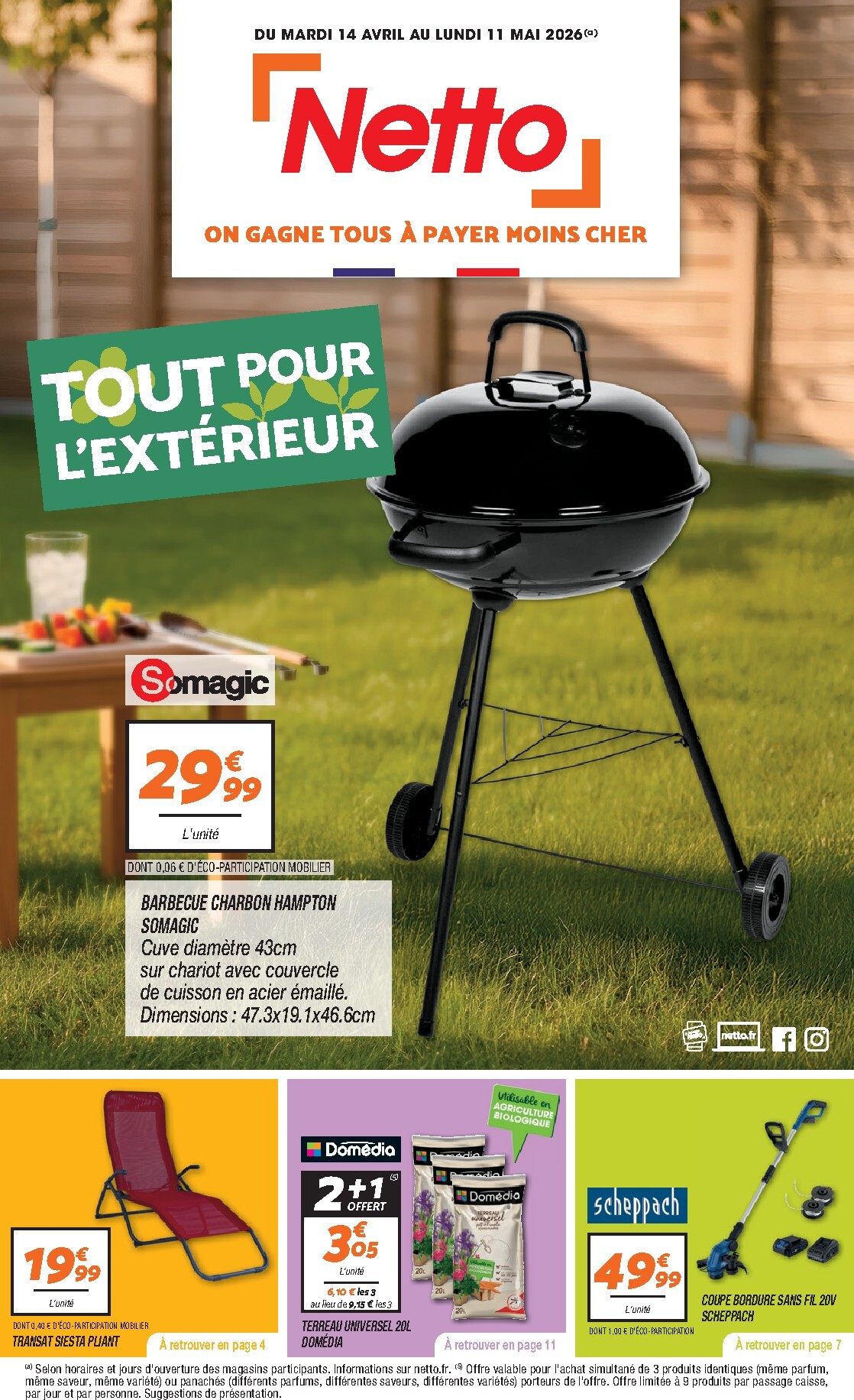 netto - Flyer Netto - Jardin pour la semaine prochaine du du mardi 14/04/2026 au du lundi 11/05/2026