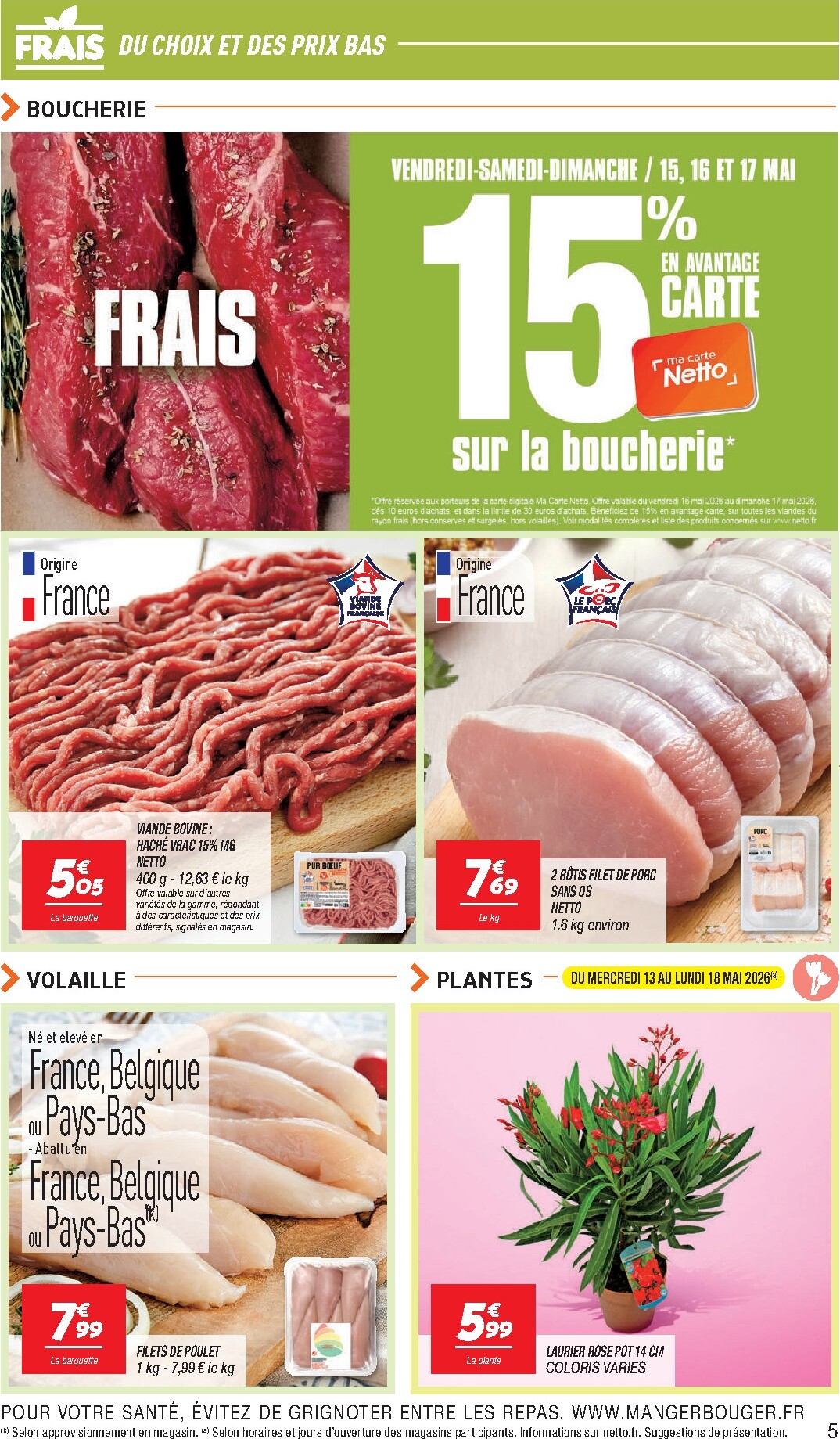 netto - Flyer Netto pour la semaine prochaine du du mardi 12/05/2026 au du lundi 18/05/2026 - page: 5