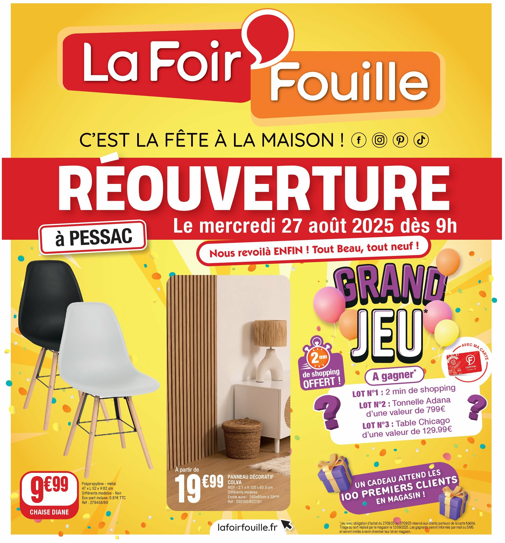 la-foir-fouille - Catalogue La Foir'Fouille - 10 avenue Gustave Eiffel, Pessac valable du 27/08 au 07/09