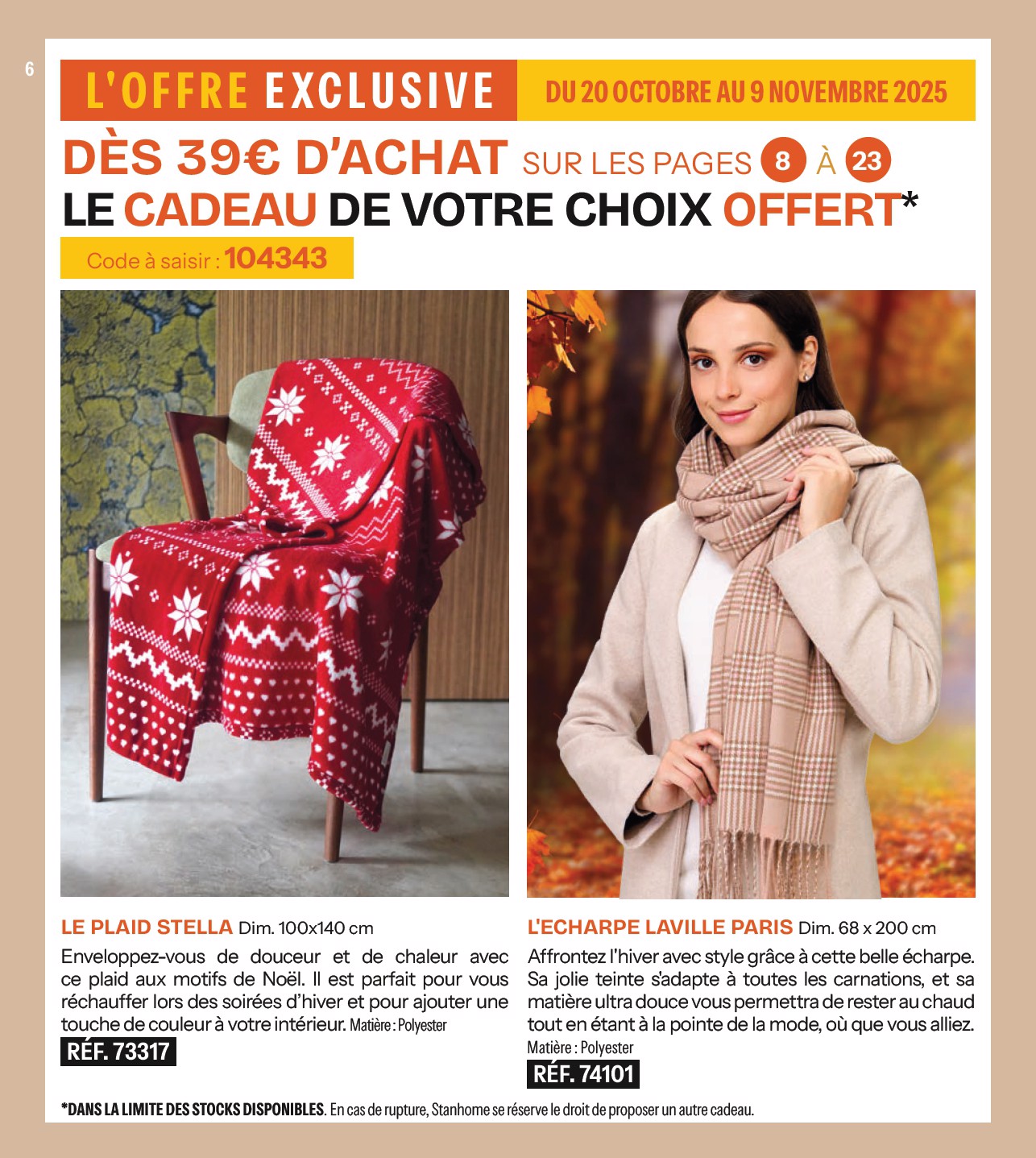 stanhome - Catalogue Stanhome valable du 21/10 au 09/11 - page: 6