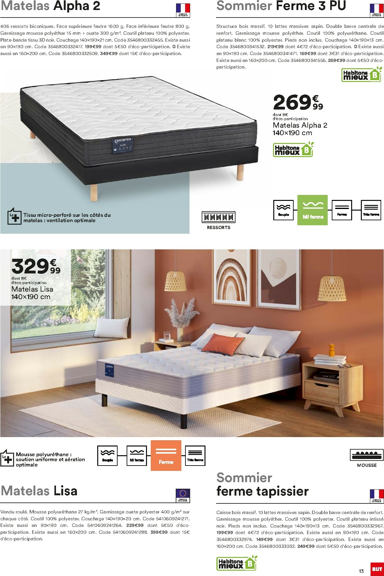but - Catalogue But - Guide Literie valable du 02/12 au 23/02 - page: 13