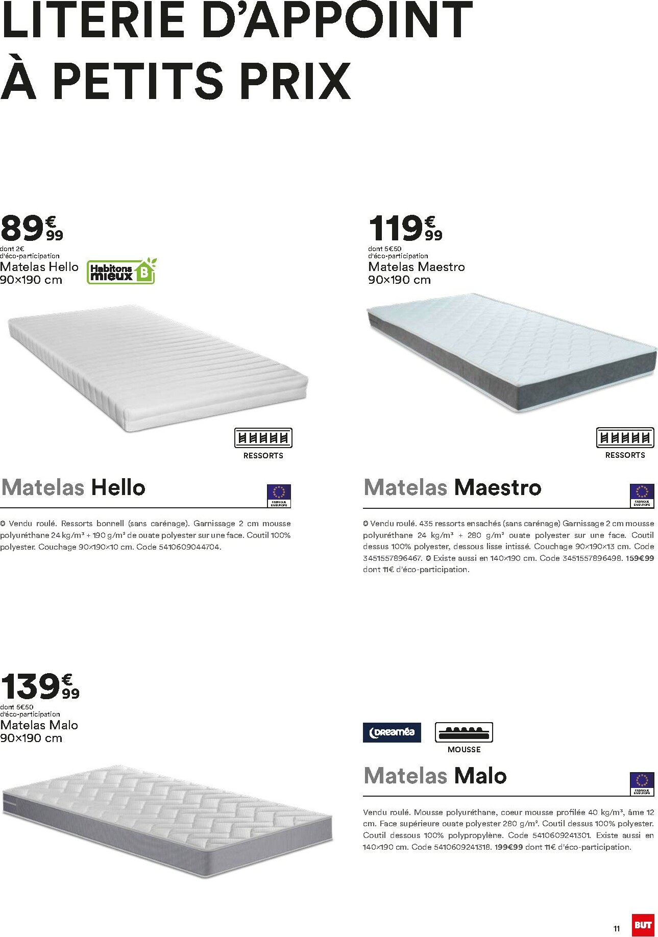 but - Catalogue But - Guide Literie valable du 02/12 au 23/02 - page: 11