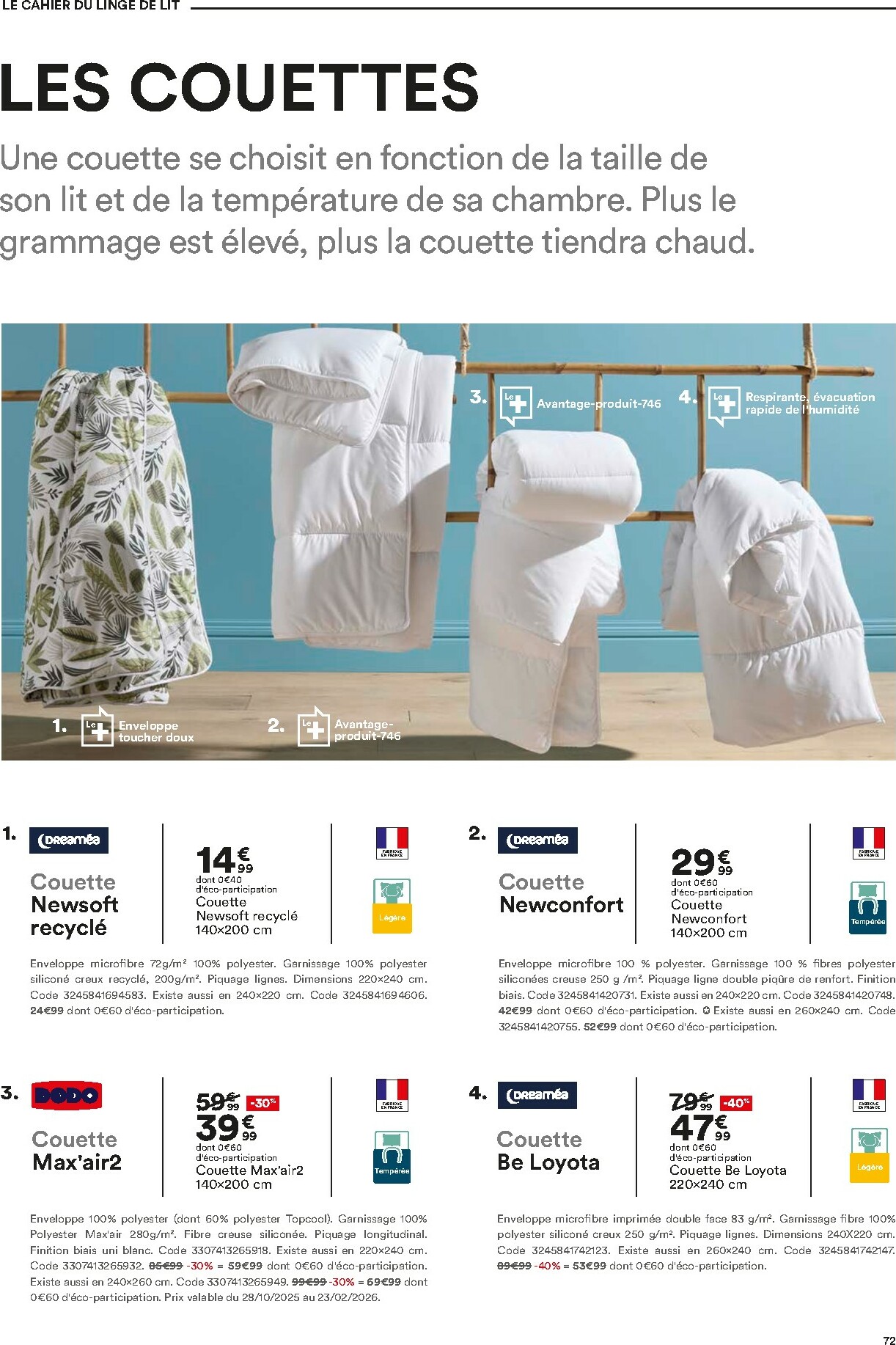 but - Catalogue But - Guide Literie valable du 02/12 au 23/02 - page: 72