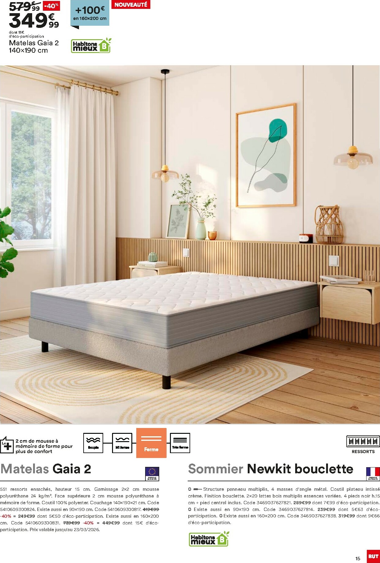 but - Catalogue But - Guide Literie valable du 02/12 au 23/02 - page: 15