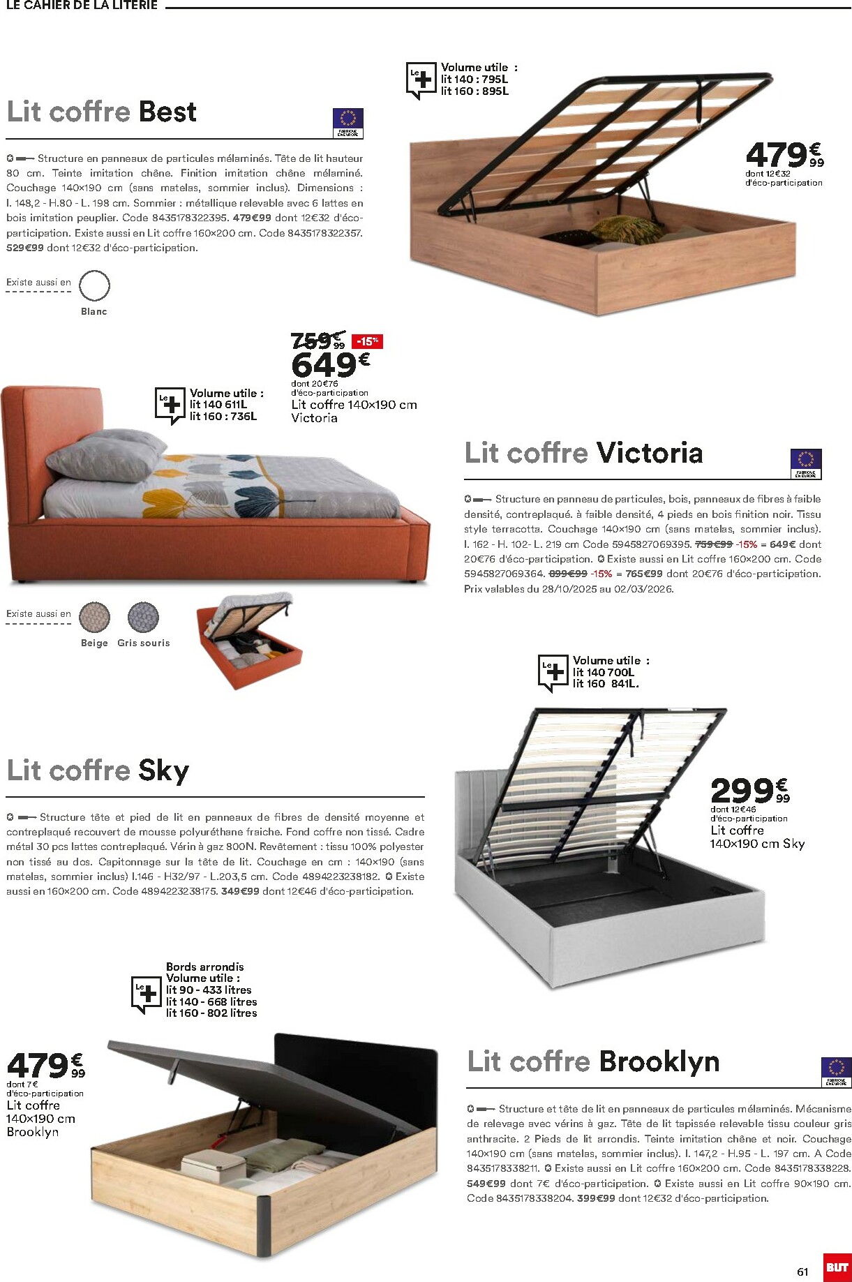 but - Catalogue But - Guide Literie valable du 02/12 au 23/02 - page: 61