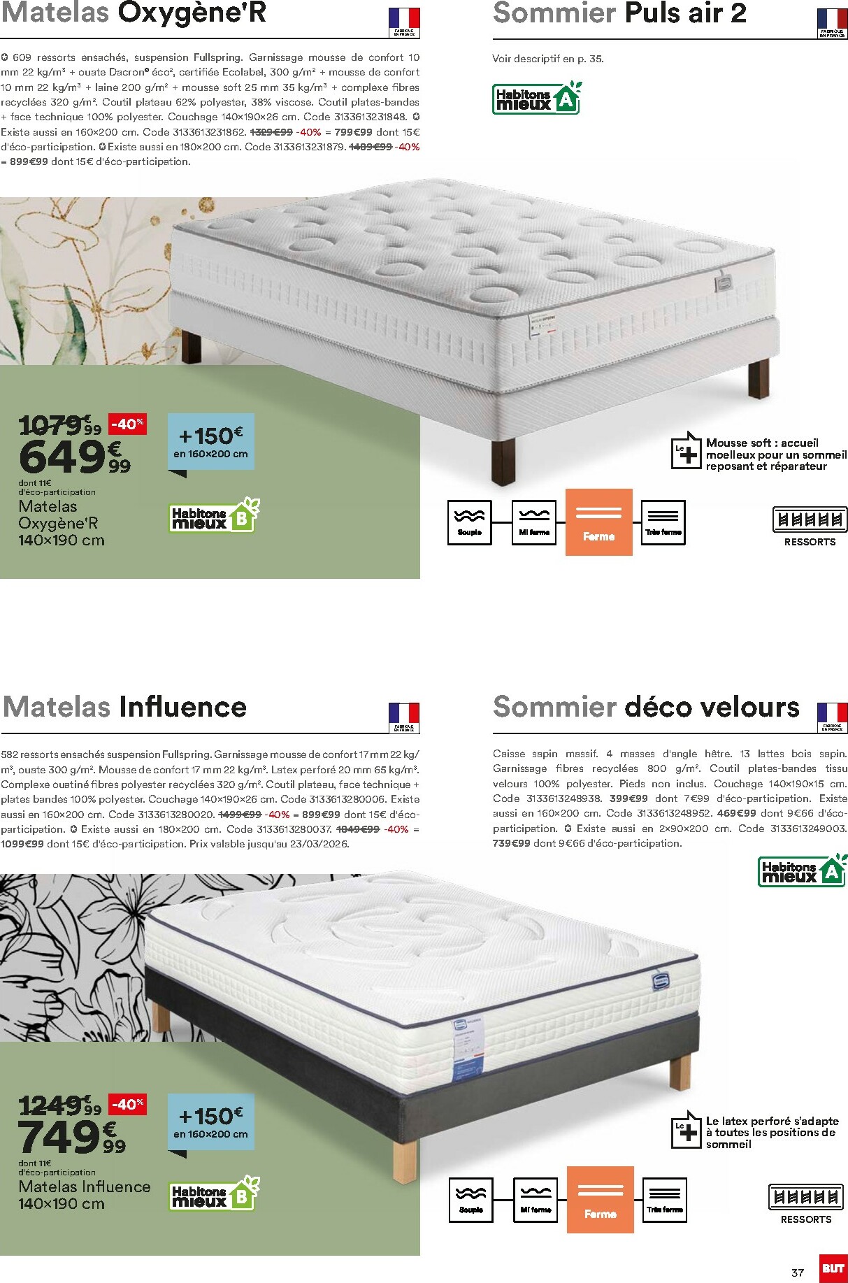 but - Catalogue But - Guide Literie valable du 02/12 au 23/02 - page: 37