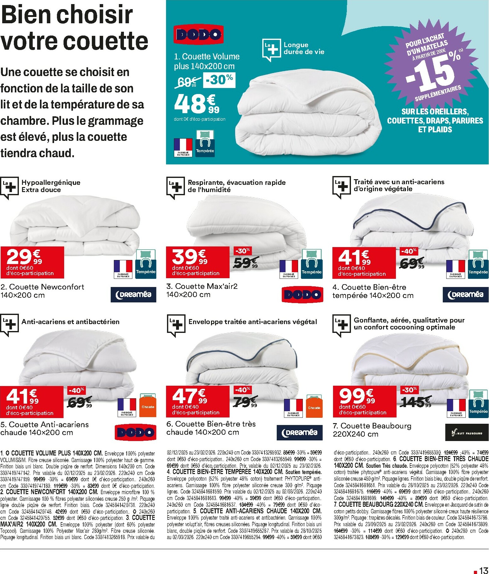 but - Catalogue But - Expert Literie valable du 23/12 au 19/01 - page: 13