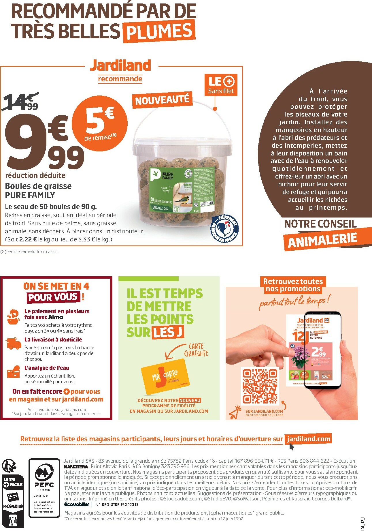 jardiland - Catalogue Jardiland valable du 22/10 au 02/11 - page: 12