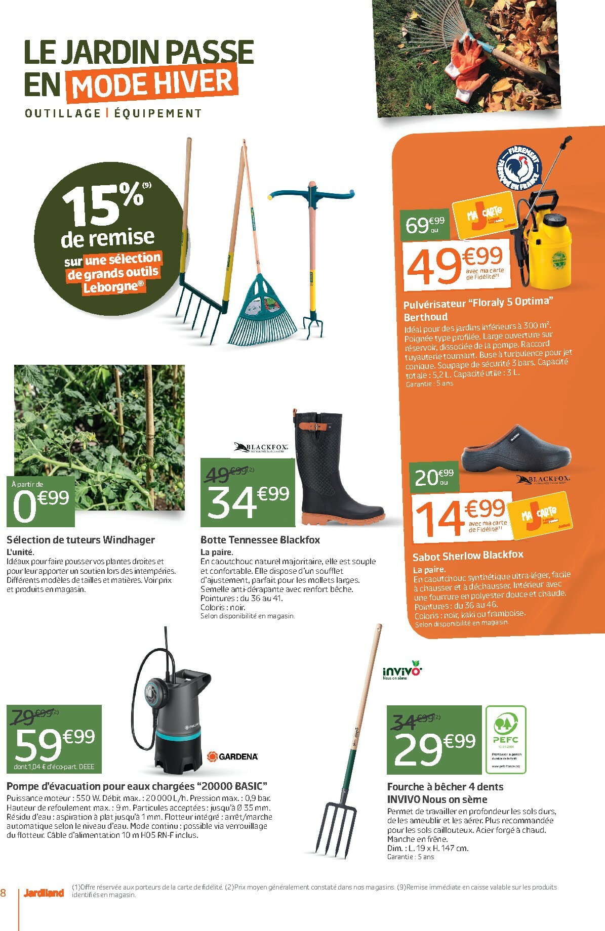 jardiland - Catalogue Jardiland valable du 22/10 au 02/11 - page: 8