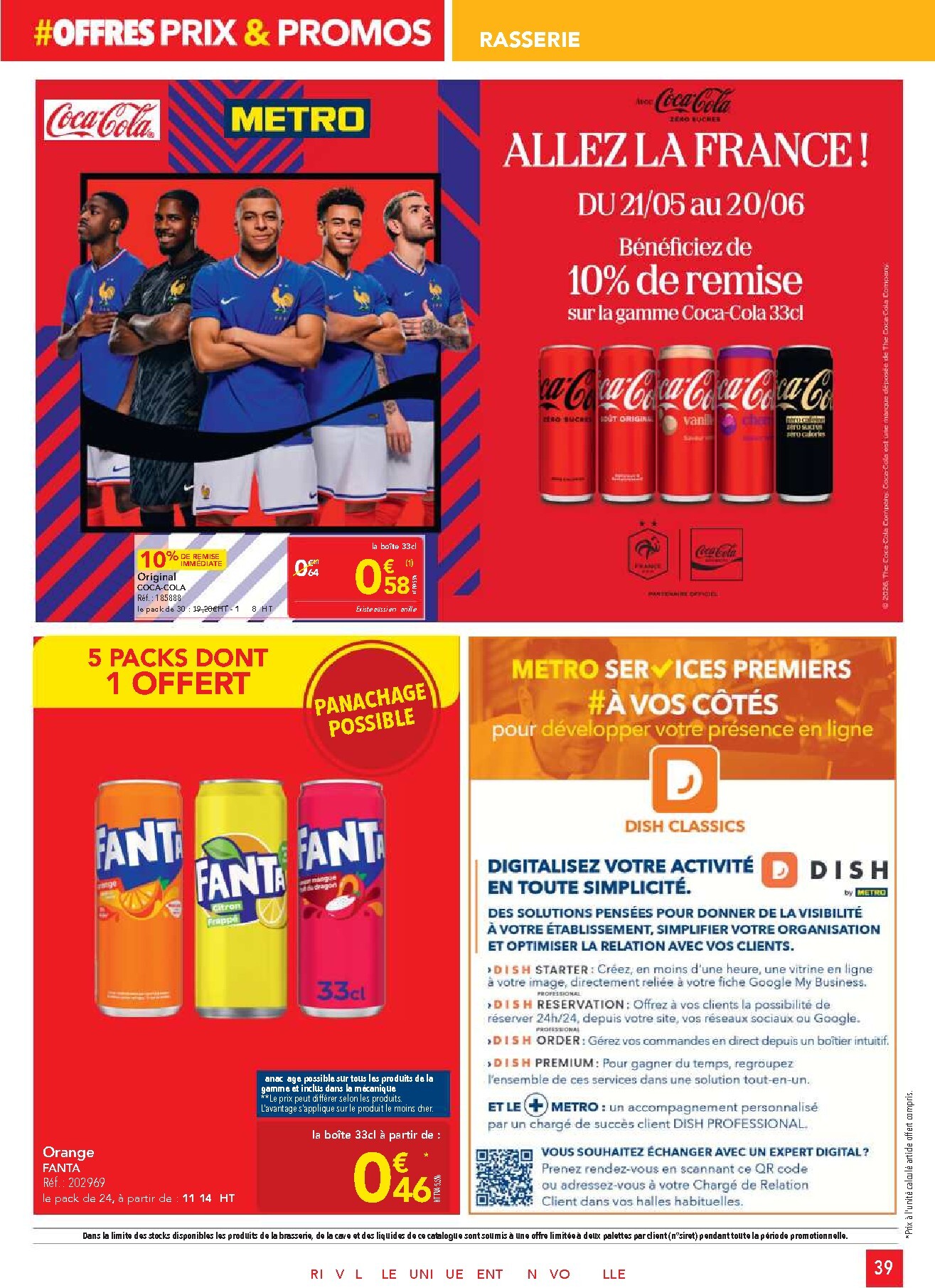 metro - Current Metro - Offres Prix & Promos Restauration leaflet valid from de jeudi 21/05/2026 to du samedi 20/06/2026 - page: 39