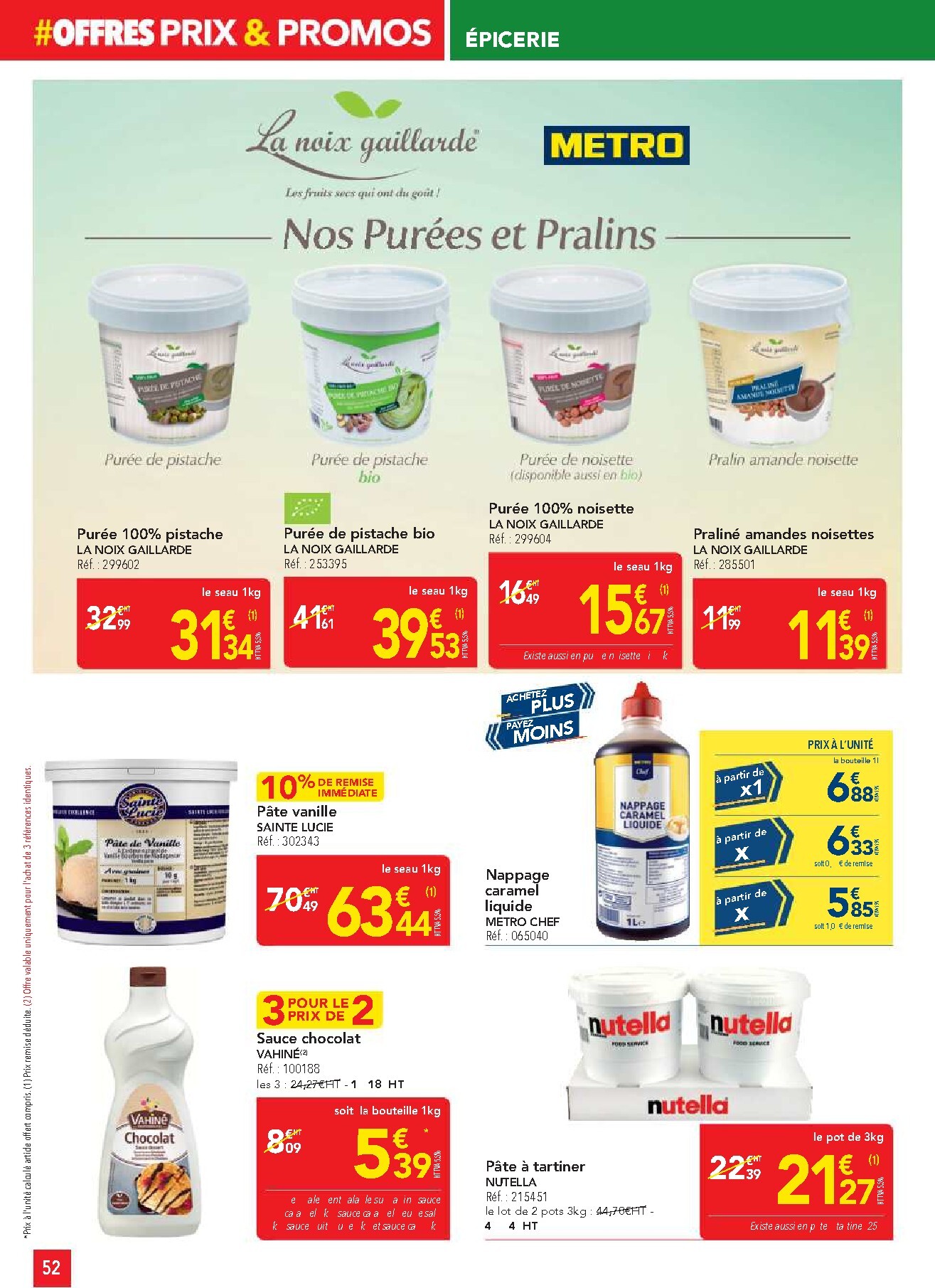 metro - Current Metro - Offres Prix & Promos Restauration leaflet valid from de jeudi 21/05/2026 to du samedi 20/06/2026 - page: 52