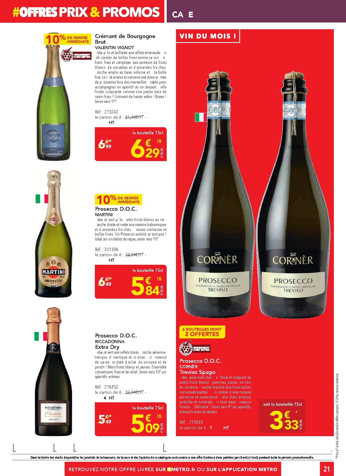 metro - Current Metro - Offres Prix & Promos Restauration leaflet valid from de jeudi 21/05/2026 to du samedi 20/06/2026 - page: 21