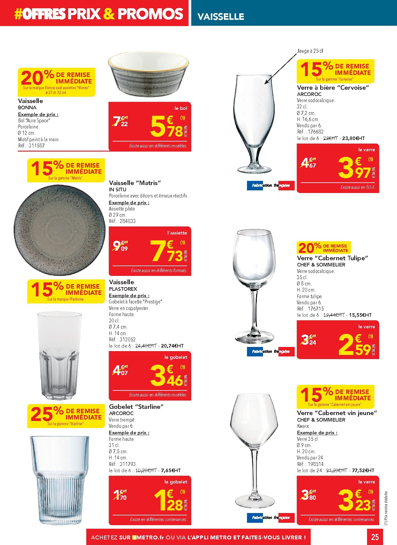 metro - Current Metro - Offres Prix & Promos Équipement leaflet valid from de jeudi 18/06/2026 to du mercredi 15/07/2026 - page: 25