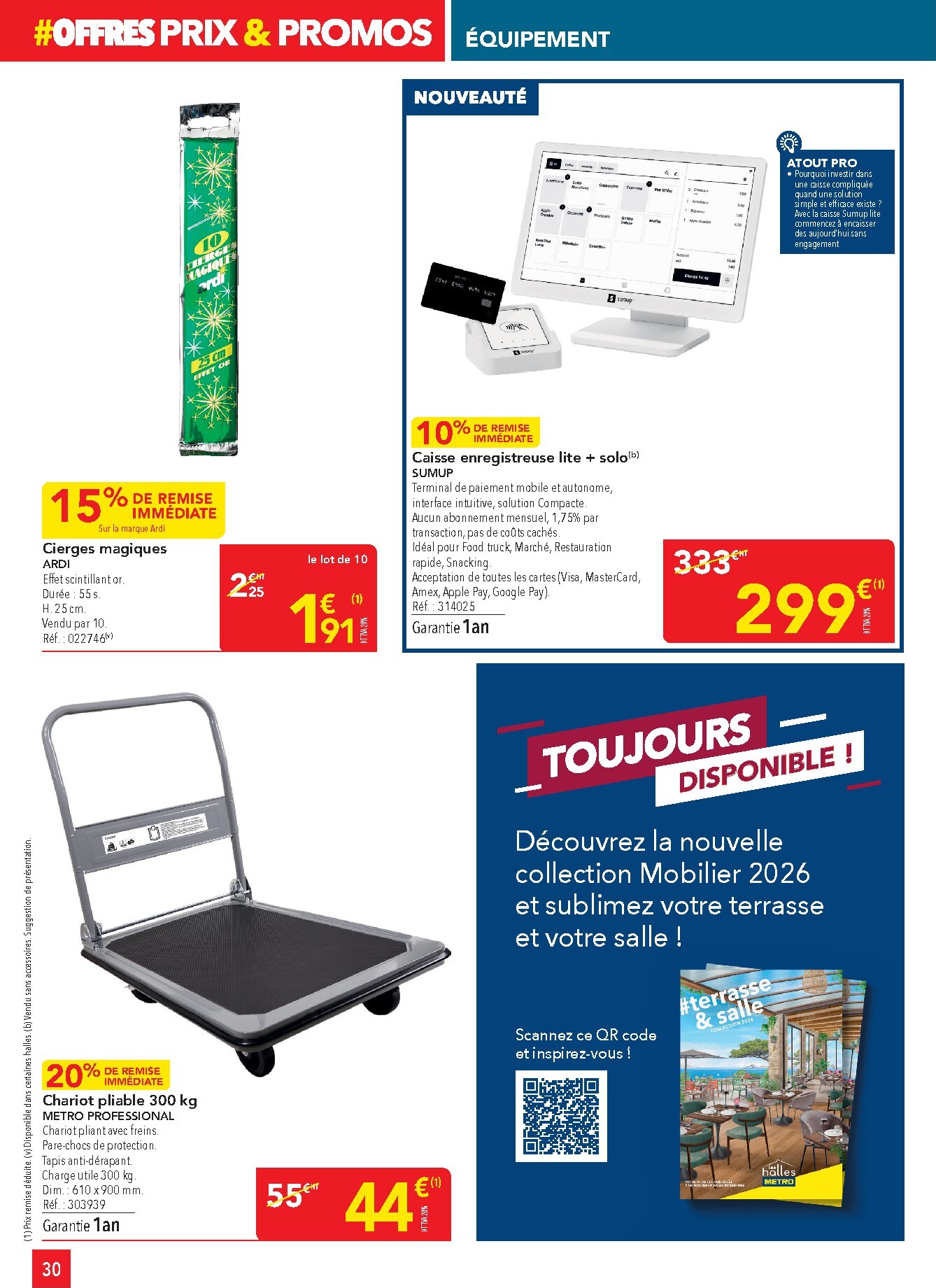 metro - Current Metro - Offres Prix & Promos Équipement leaflet valid from de jeudi 18/06/2026 to du mercredi 15/07/2026 - page: 30