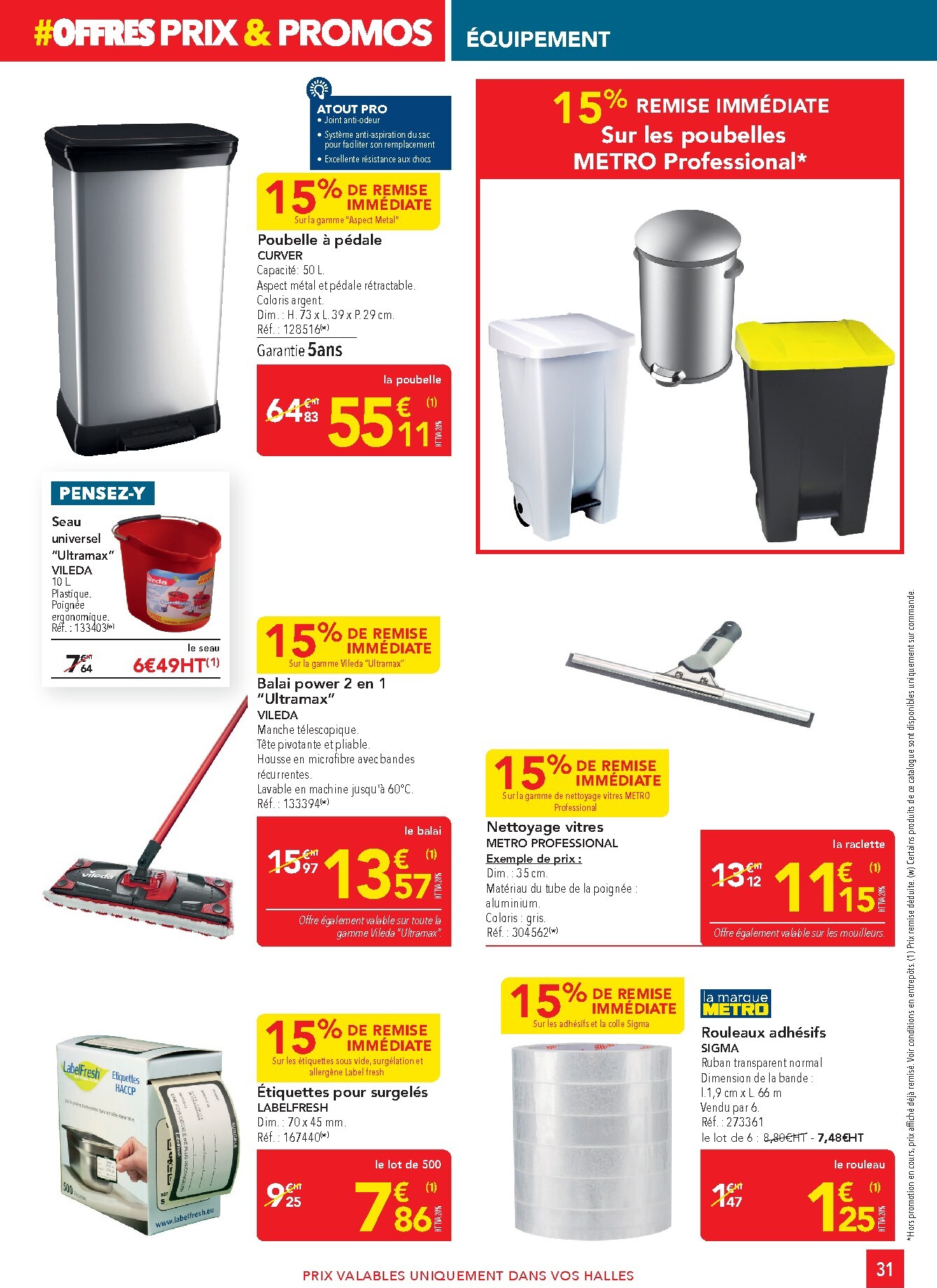 metro - Current Metro - Offres Prix & Promos Équipement leaflet valid from de jeudi 18/06/2026 to du mercredi 15/07/2026 - page: 31