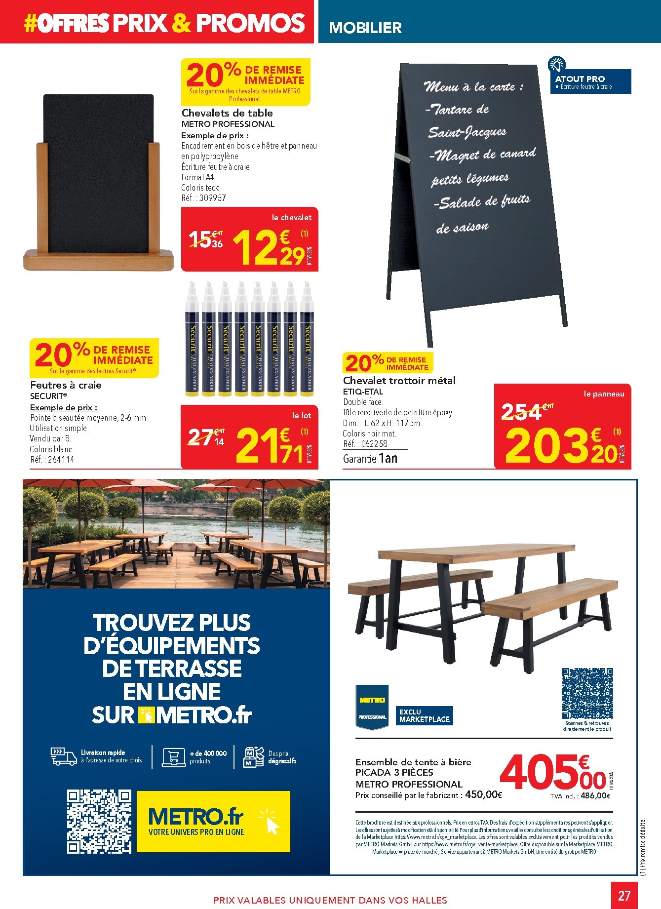 metro - Current Metro - Offres Prix & Promos Équipement leaflet valid from de jeudi 18/06/2026 to du mercredi 15/07/2026 - page: 27