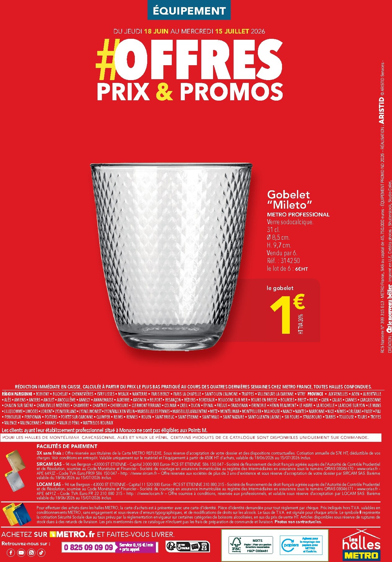 metro - Current Metro - Offres Prix & Promos Équipement leaflet valid from de jeudi 18/06/2026 to du mercredi 15/07/2026 - page: 32