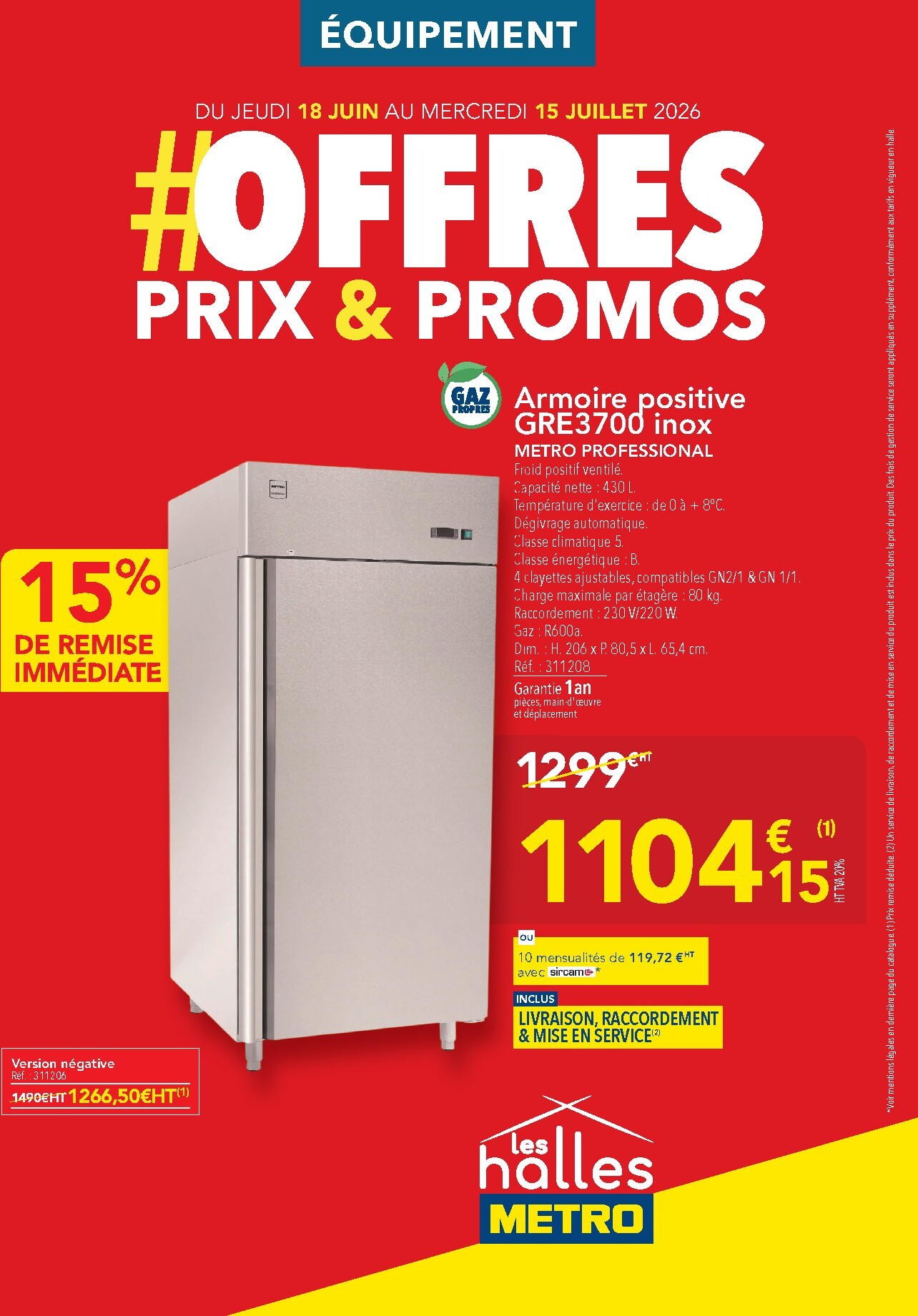 metro - Current Metro - Offres Prix & Promos Équipement leaflet valid from de jeudi 18/06/2026 to du mercredi 15/07/2026