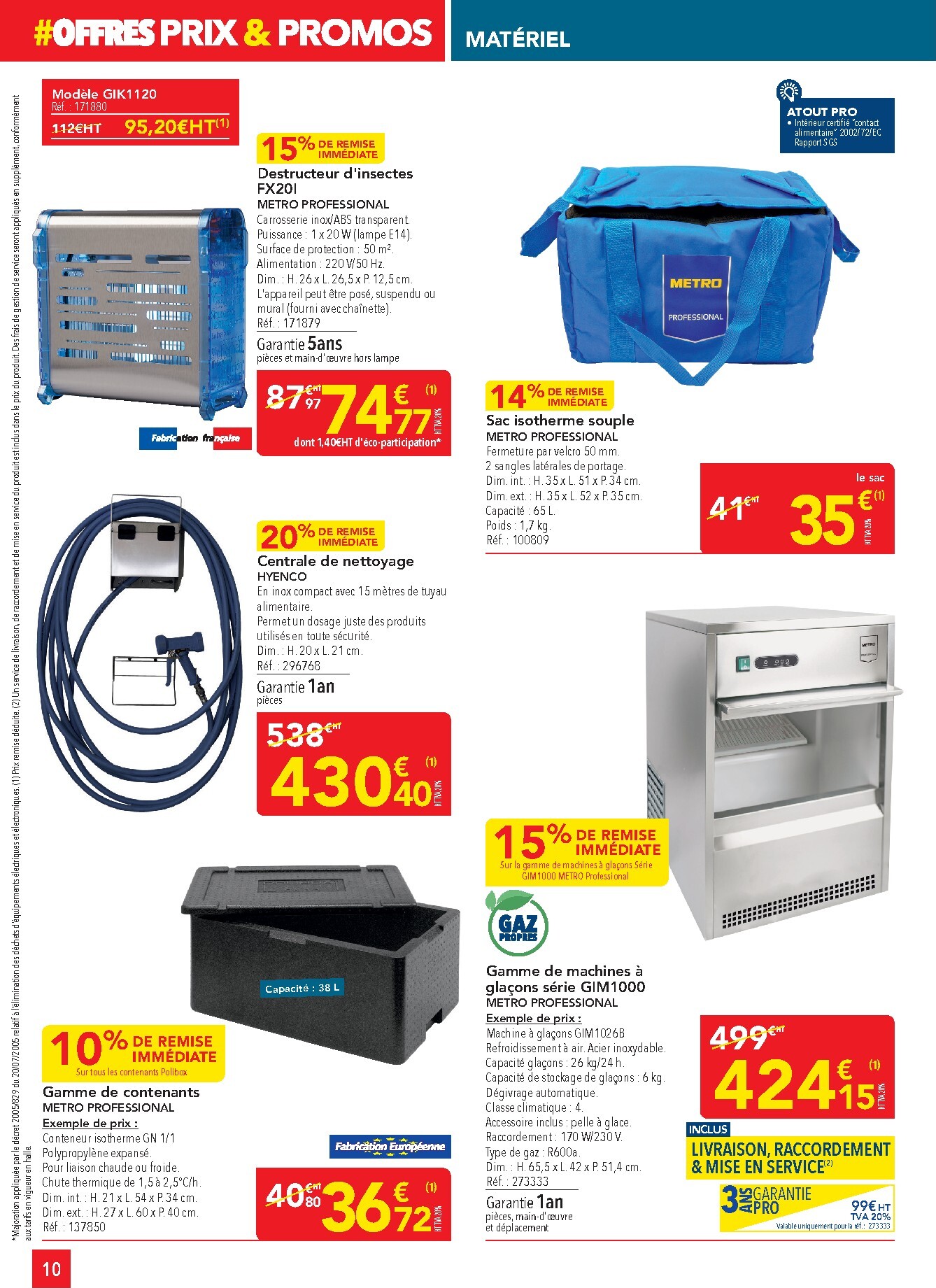 metro - Current Metro - Offres Prix & Promos Équipement leaflet valid from de jeudi 18/06/2026 to du mercredi 15/07/2026 - page: 10