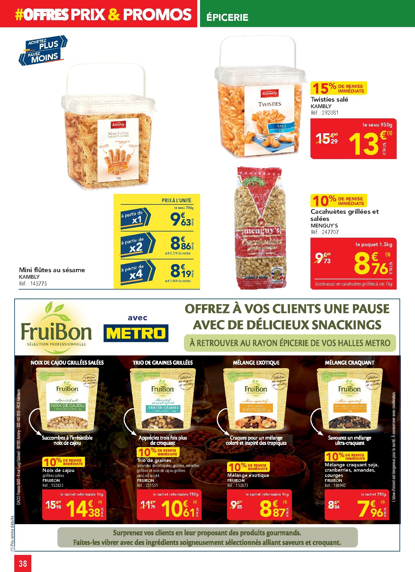 metro - Current Metro - Offres Prix & Promos Restauration leaflet valid from de jeudi 18/06/2026 to du mercredi 15/07/2026 - page: 38