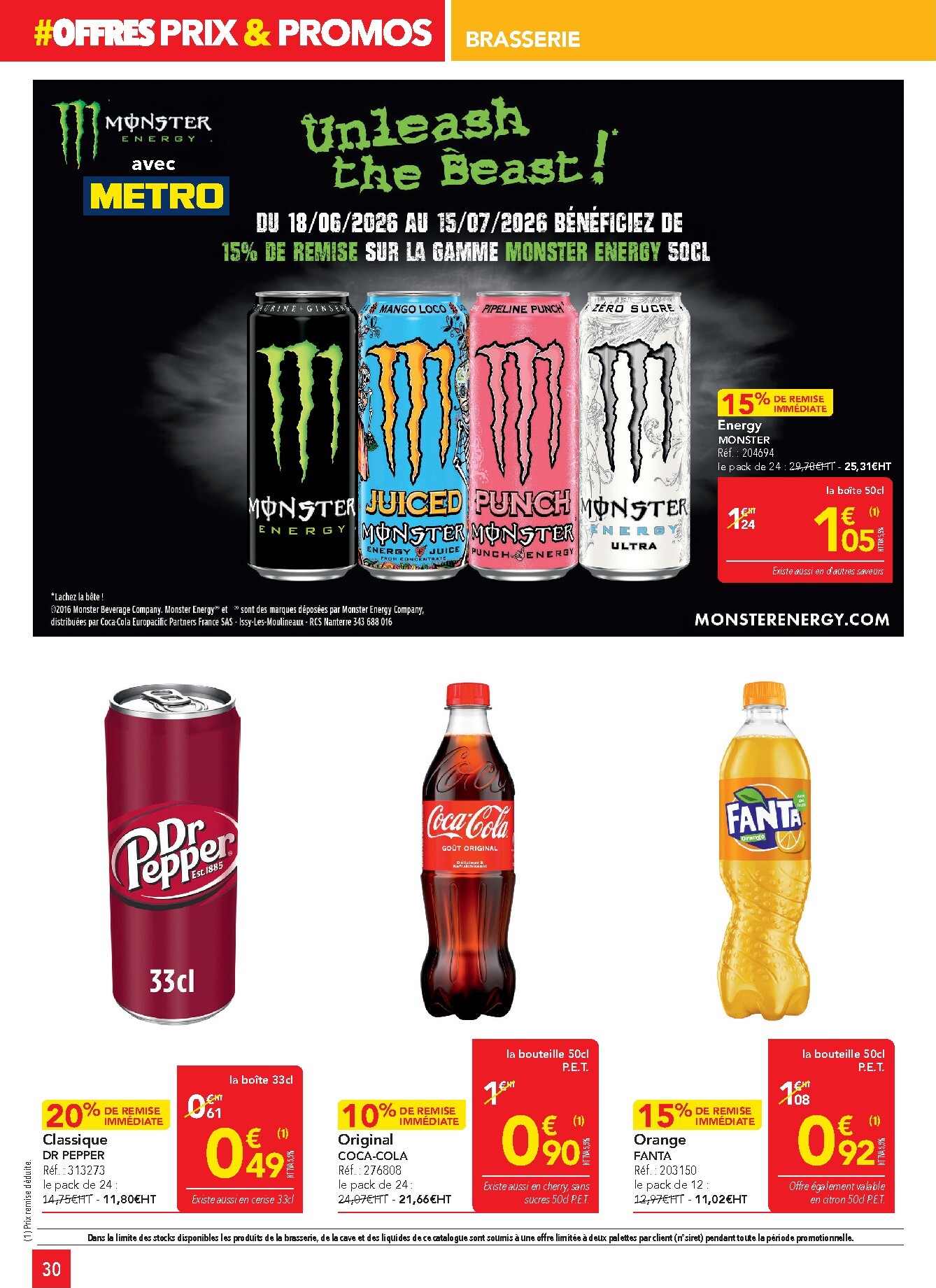 metro - Current Metro - Offres Prix & Promos Restauration leaflet valid from de jeudi 18/06/2026 to du mercredi 15/07/2026 - page: 30