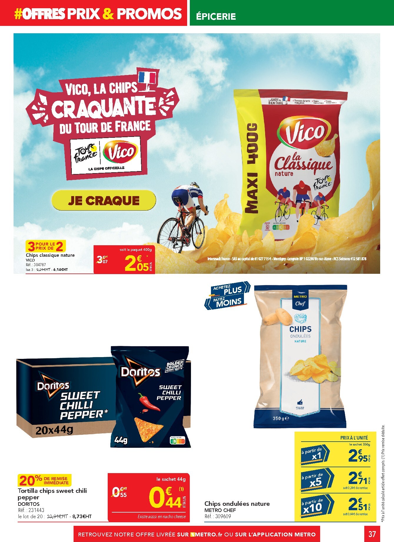 metro - Current Metro - Offres Prix & Promos Restauration leaflet valid from de jeudi 18/06/2026 to du mercredi 15/07/2026 - page: 37