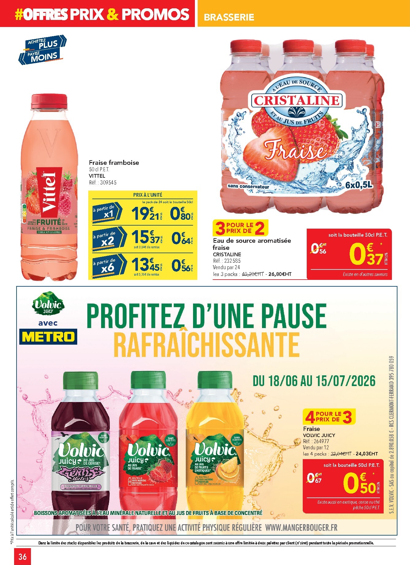 metro - Current Metro - Offres Prix & Promos Restauration leaflet valid from de jeudi 18/06/2026 to du mercredi 15/07/2026 - page: 36