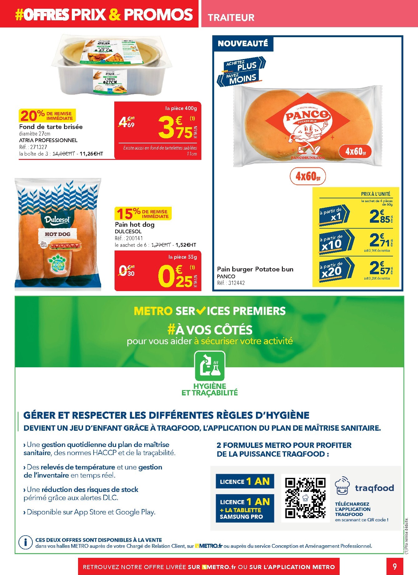 metro - Current Metro - Offres Prix & Promos Restauration leaflet valid from de jeudi 18/06/2026 to du mercredi 15/07/2026 - page: 9