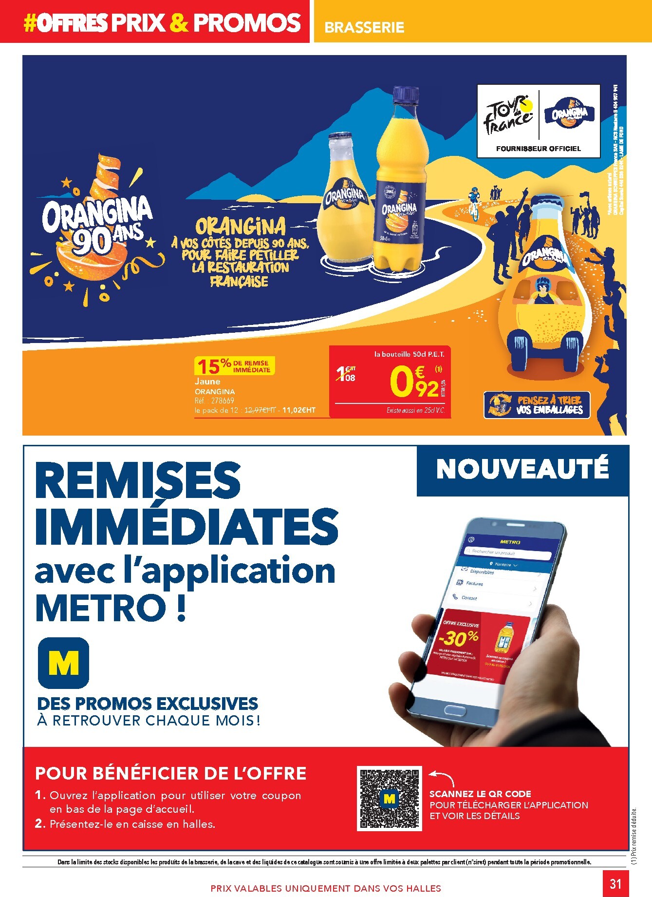 metro - Current Metro - Offres Prix & Promos Restauration leaflet valid from de jeudi 18/06/2026 to du mercredi 15/07/2026 - page: 31