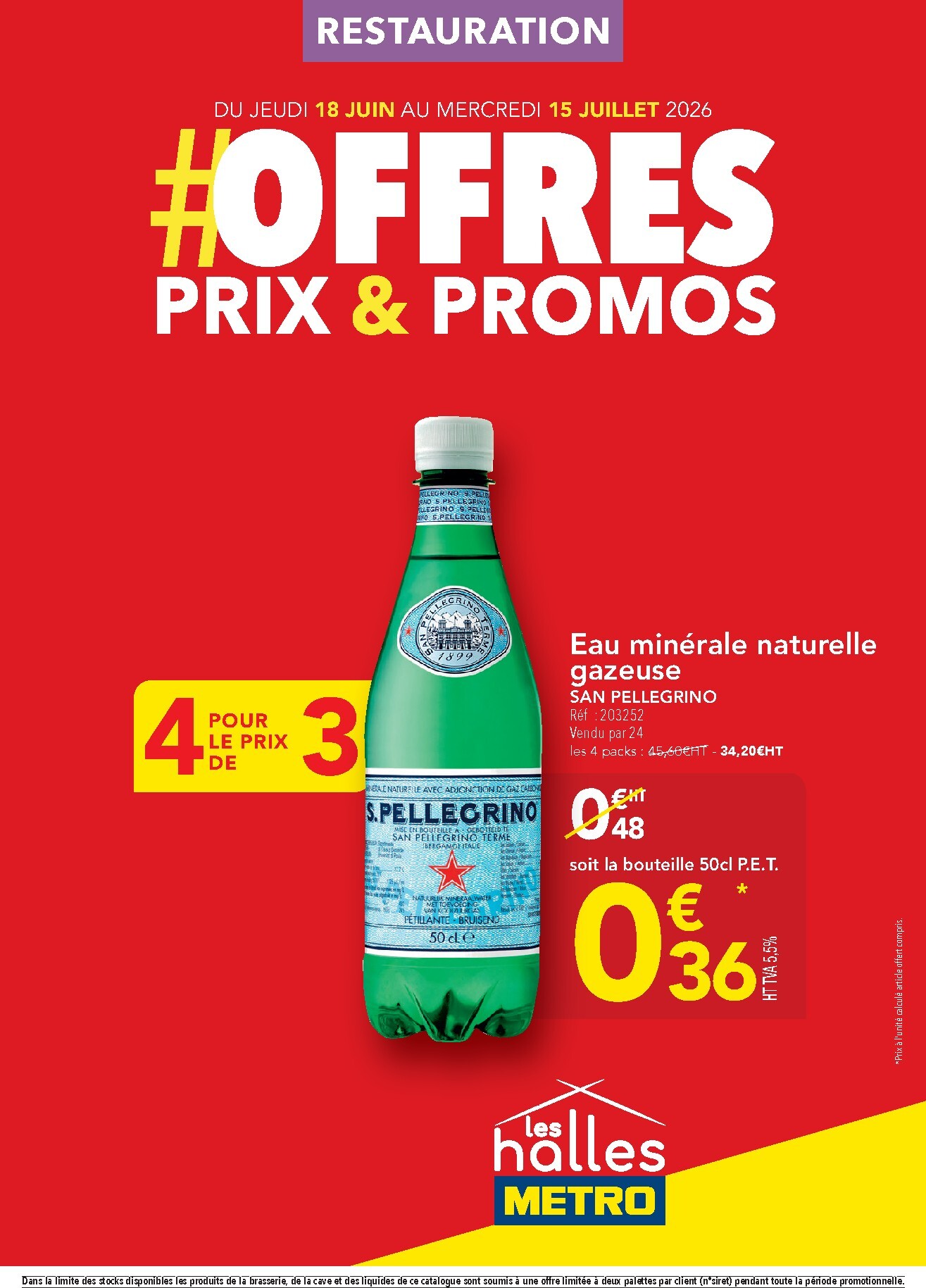 metro - Current Metro - Offres Prix & Promos Restauration leaflet valid from de jeudi 18/06/2026 to du mercredi 15/07/2026